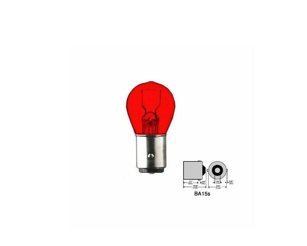 Kummert Business KFZ-Ersatzleuchte Glühbirnen BA15S Rot P21W 12 Volt Glühlampen für Rücklicht Stoplicht, P21W, BA15S, 1 St., Warmweiß, BA15S Rot
