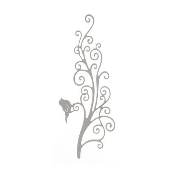 Stanzenshop.de Motivschablone Stanzschablone Zweig mit einem Vogel, Stanzschablonen Tiere