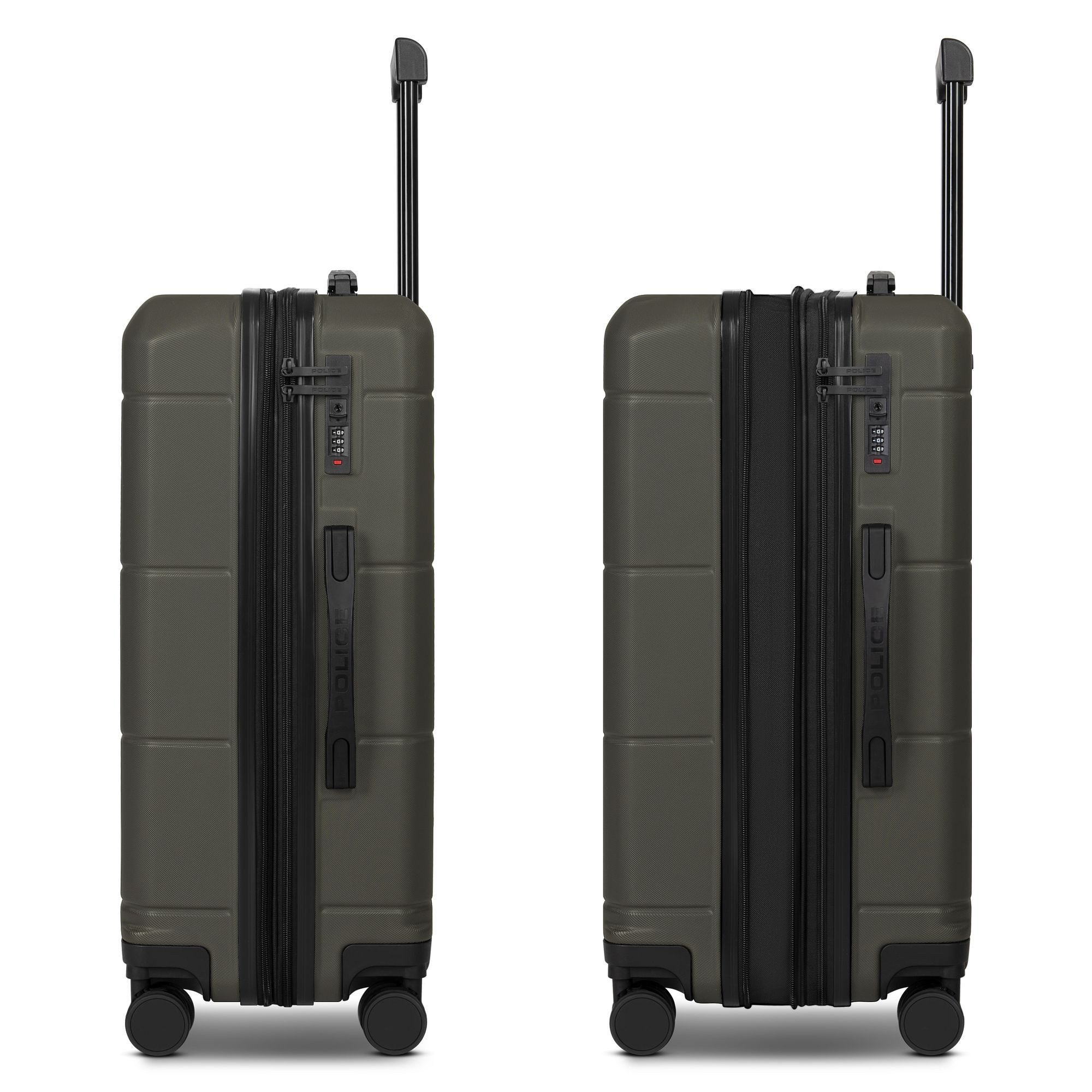 Police Hartschalen-Trolley London, 4 Rollen, ABS