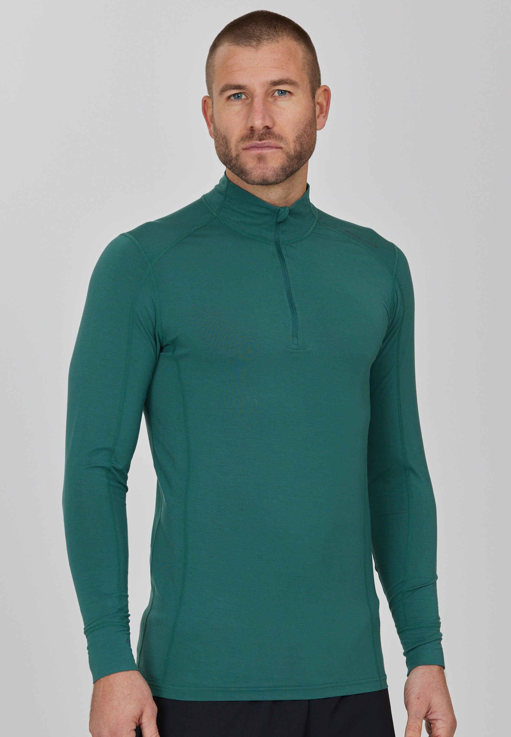 ENDURANCE Langarmshirt Lead (1-tlg) mit flachen Nähten grün | Shirts