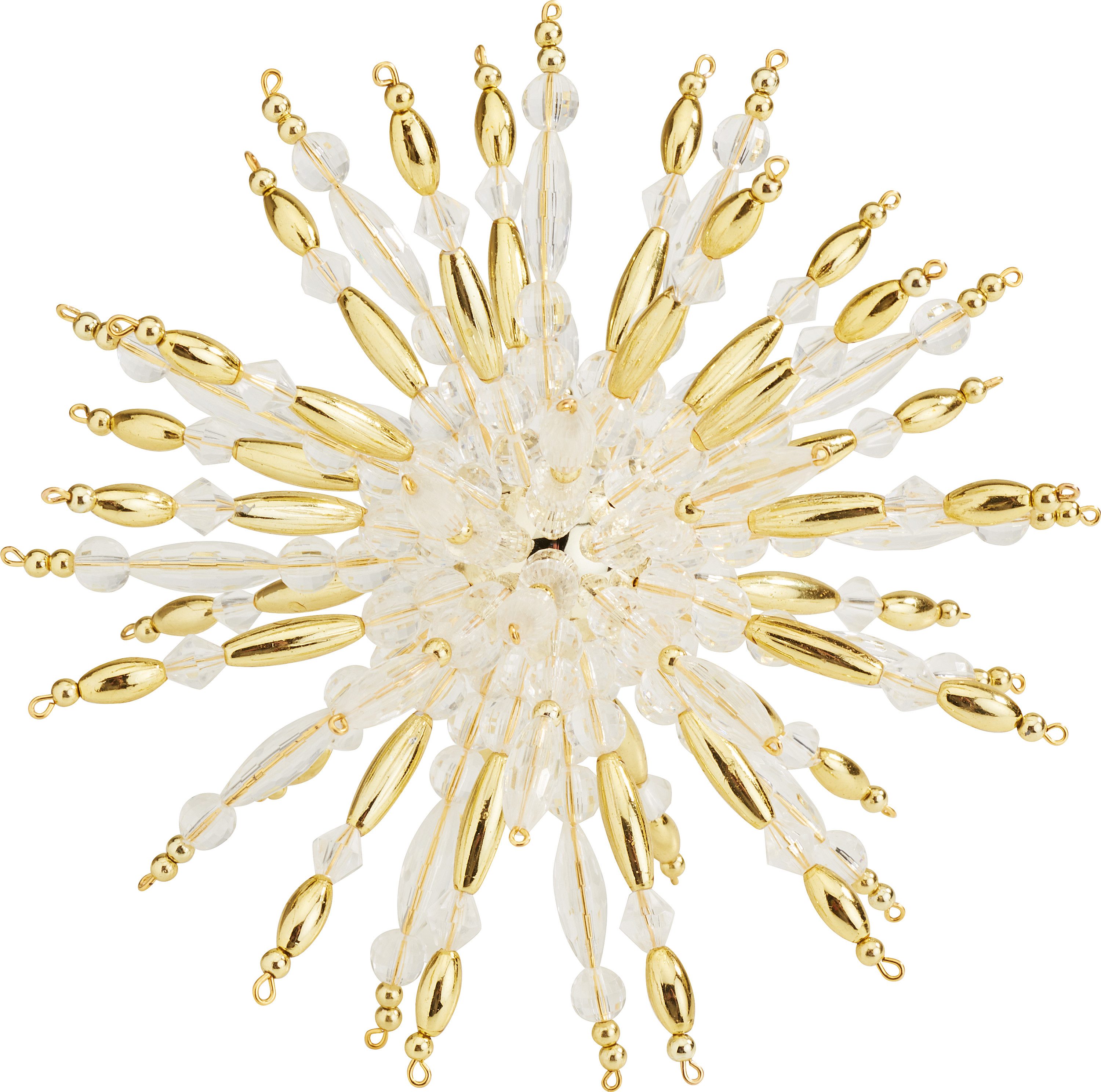Zauberperle Ремесленные бусы Бисерstern-Komplettset 'Golden Crystal', Ø 15cm