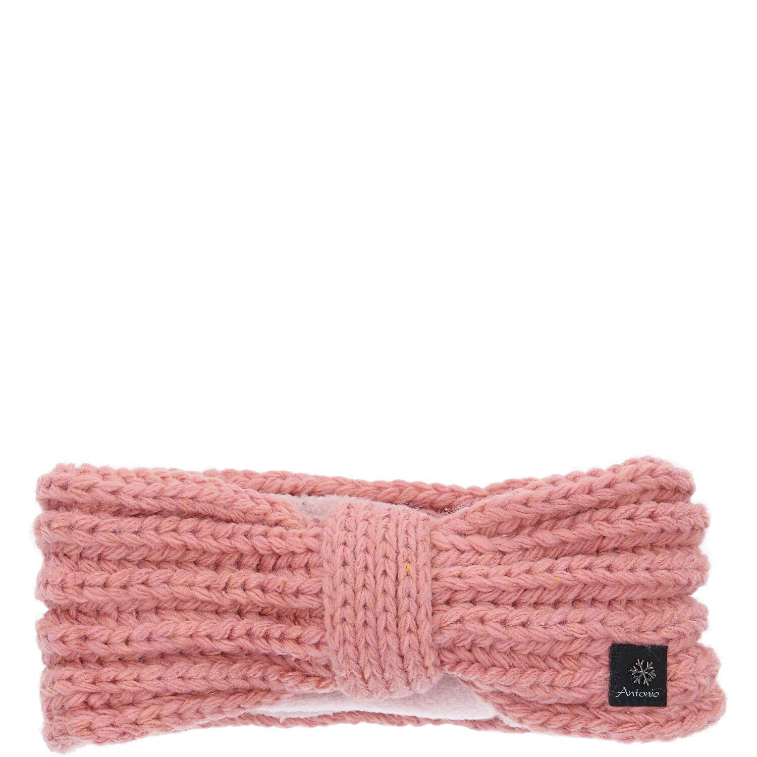 Antonio Strickmütze Antonio Damen Strick Stirnband mit Fleece rosé (1-St) günstig online kaufen