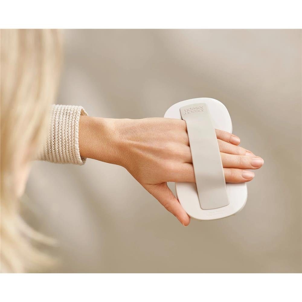 Joseph Joseph Vergrößerungsspiegel Viva 2-in1, kompakter Handspiegel Muschelfarben