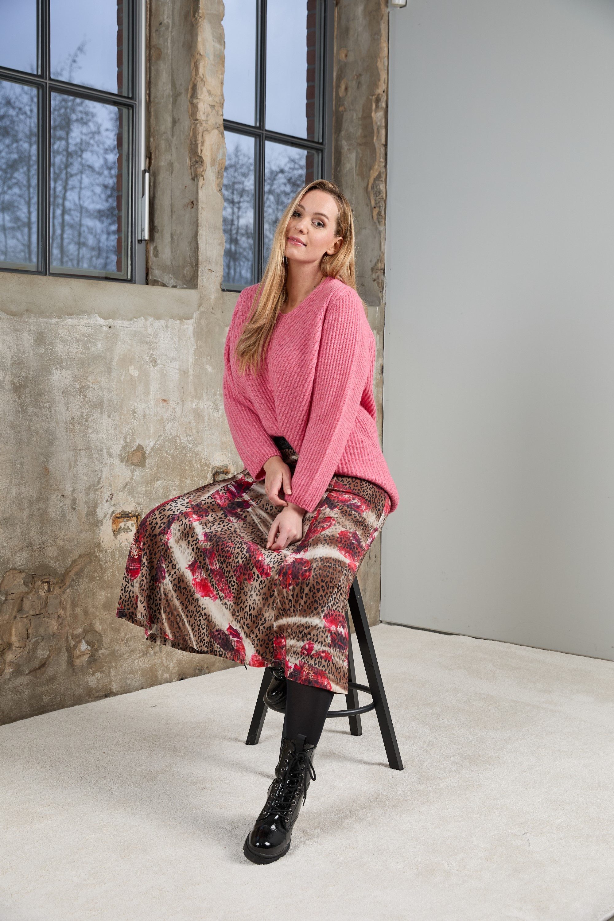 Mona Lisa Strickpullover Große Größen aus weicher, hochwertiger Merino-Misc günstig online kaufen