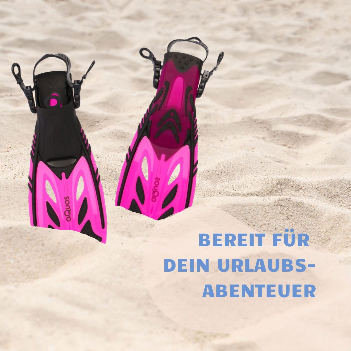 aQuos Flosse Aquos Junior Kinder Flossen pink Pelican Taucherflossen, mitwachsend, verstellbares Fersenband