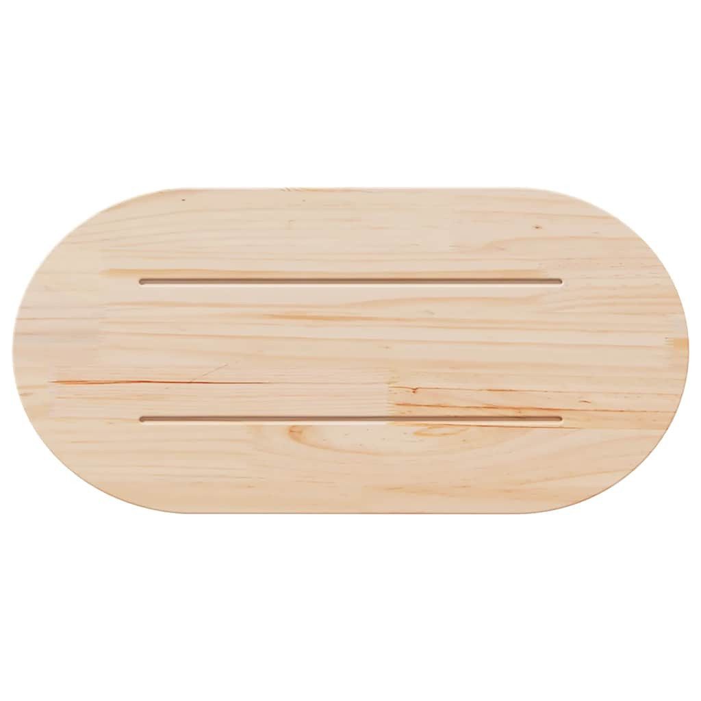 furnicato Tischplatte Massivholz Weiß 60 x 30 x 2,5 cm (1 St) – Bild 4 von 5