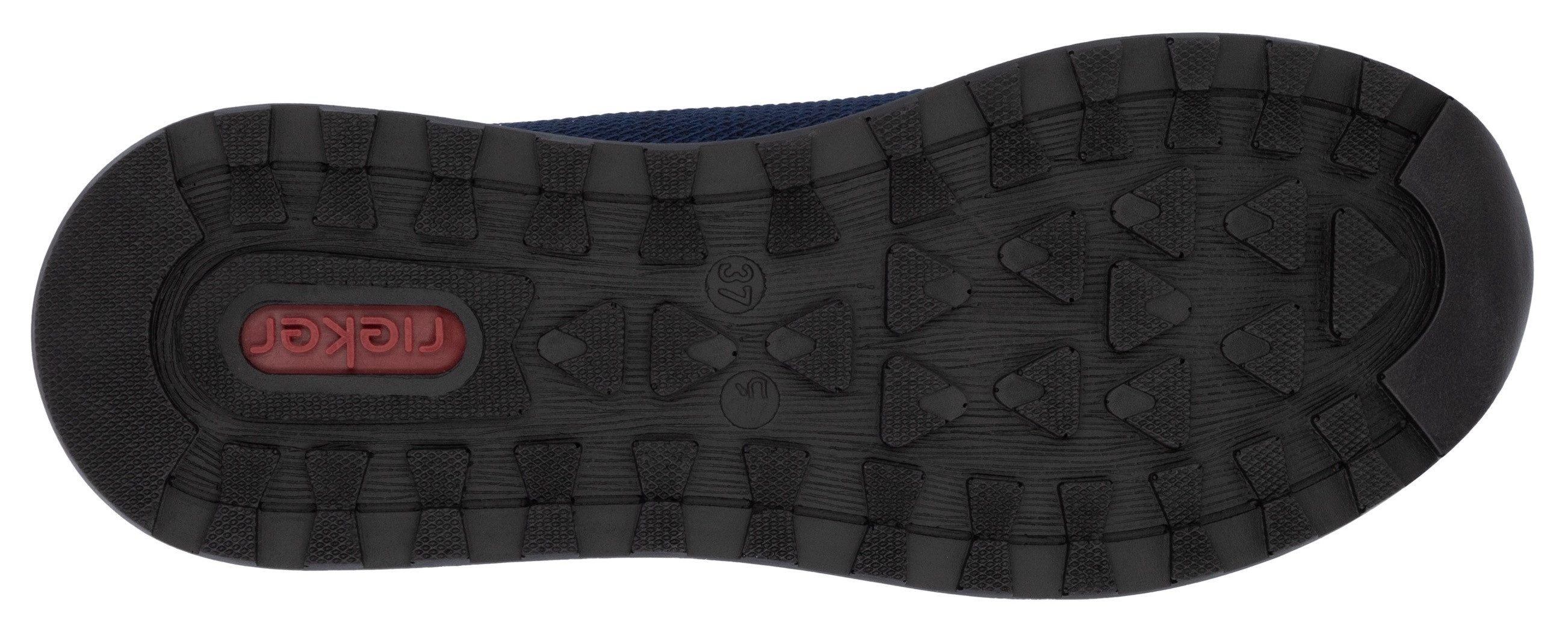 Rieker Sneaker, Freizeitschuh, Halbschuh, Schnürschuh im Materialmix