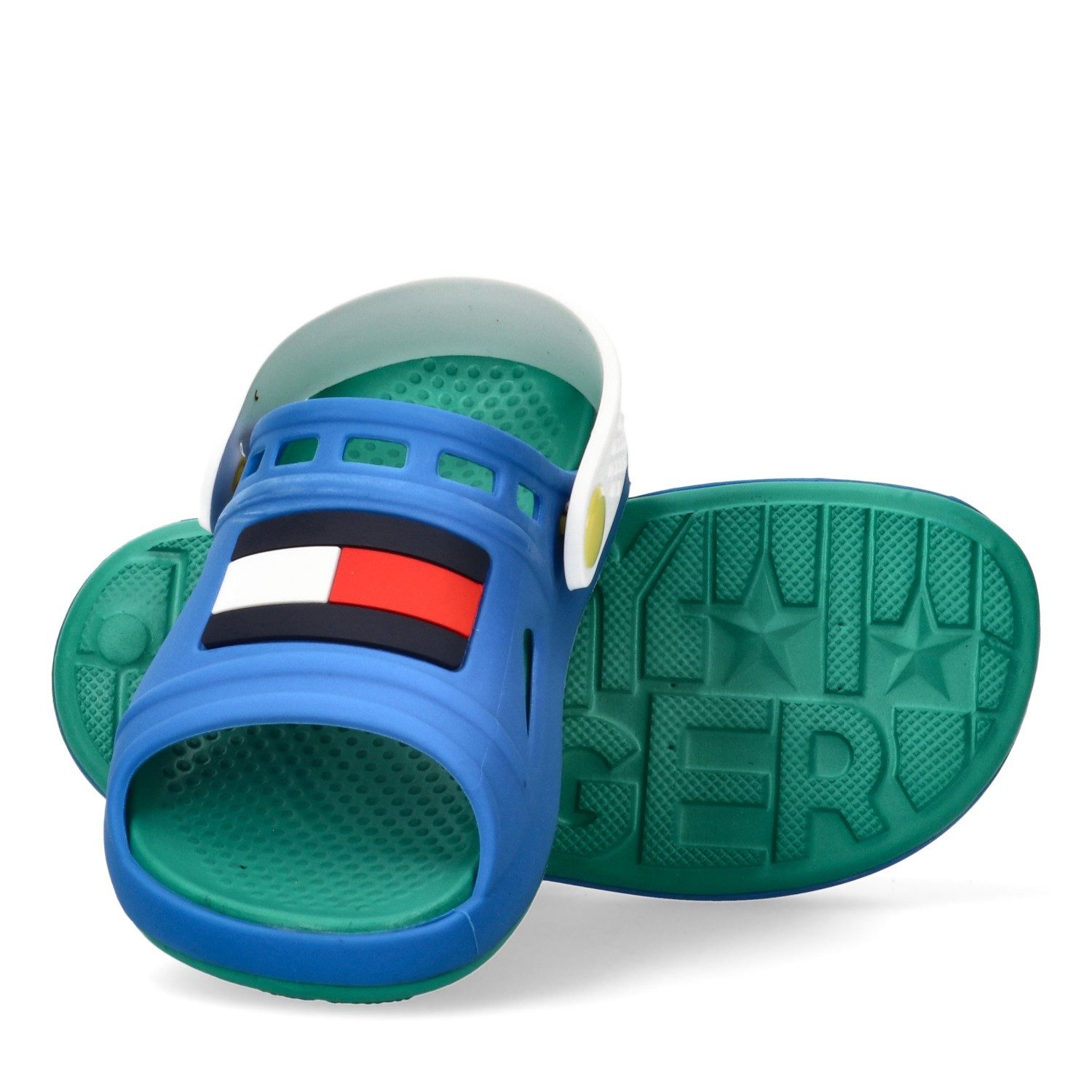 Tommy Hilfiger Badesandale Badeschuh, Clog mit schwenkarem Riemchen