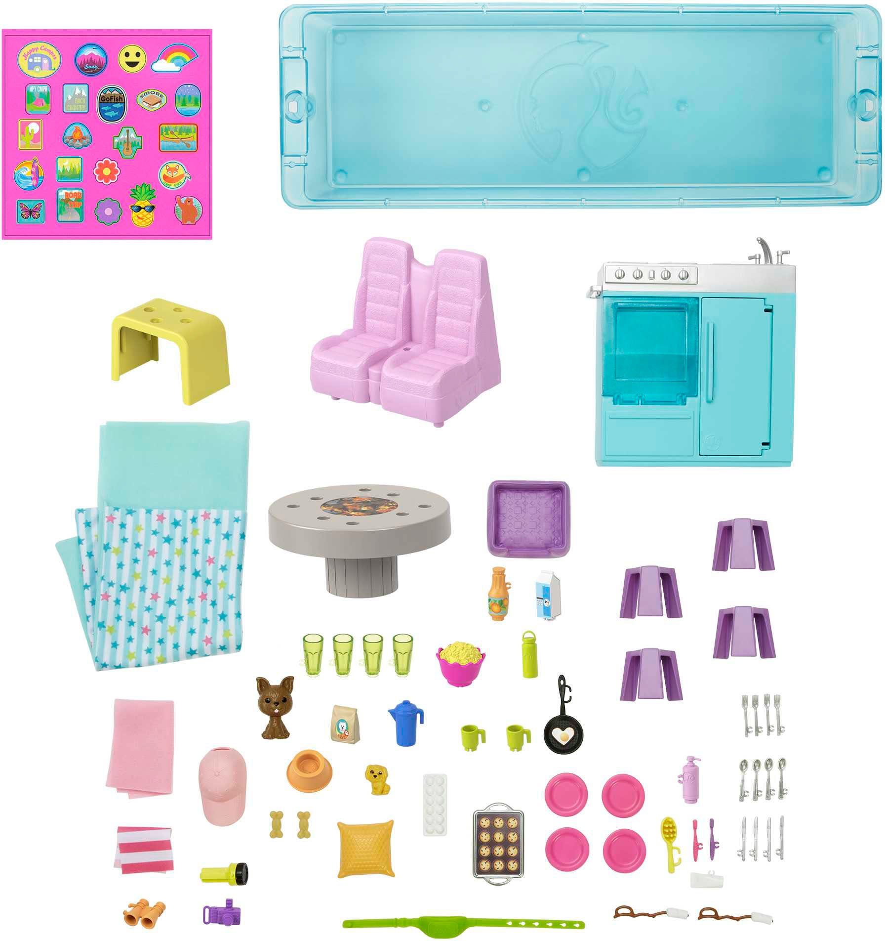 Barbie Spielzeug-Auto Super Abenteuer-Camper, mit Pool, günstig online kaufen