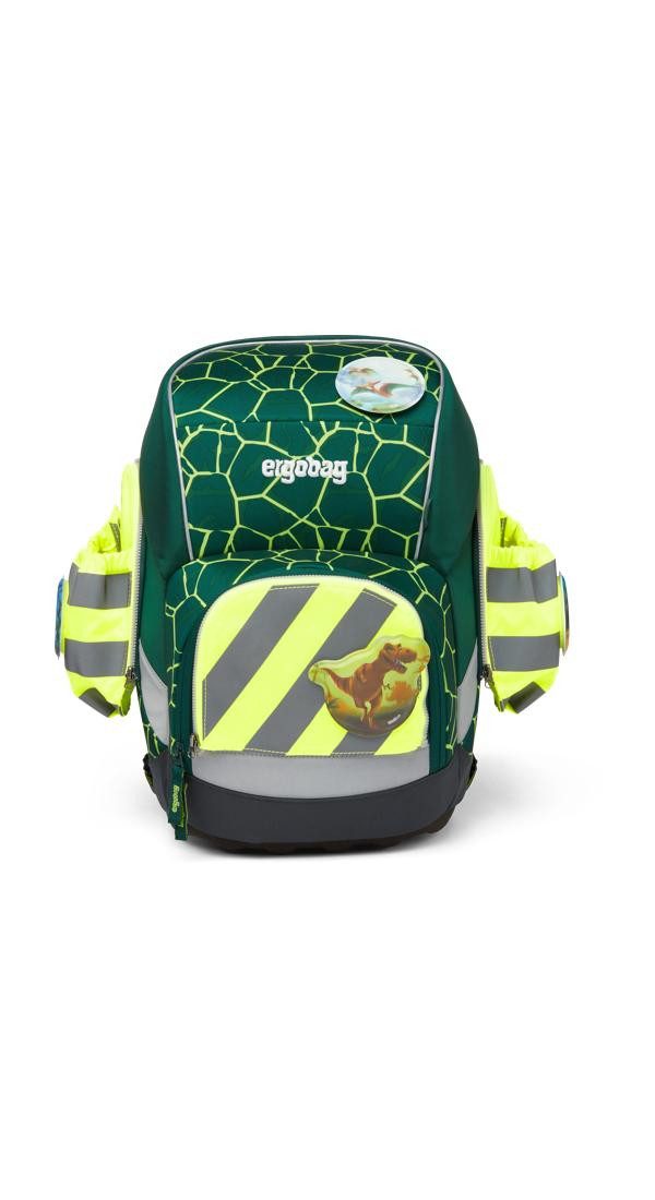 ergobag Schulranzen pack Seitentaschen Zip Set (3-tlg), reflektierend