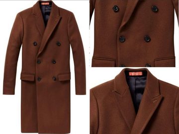 Scotch & Soda Wollmantel SCOTCH & SODA PREMIUM DOUBLE BREASTED CHESTNUT JACKET COAT MANTEL PARK