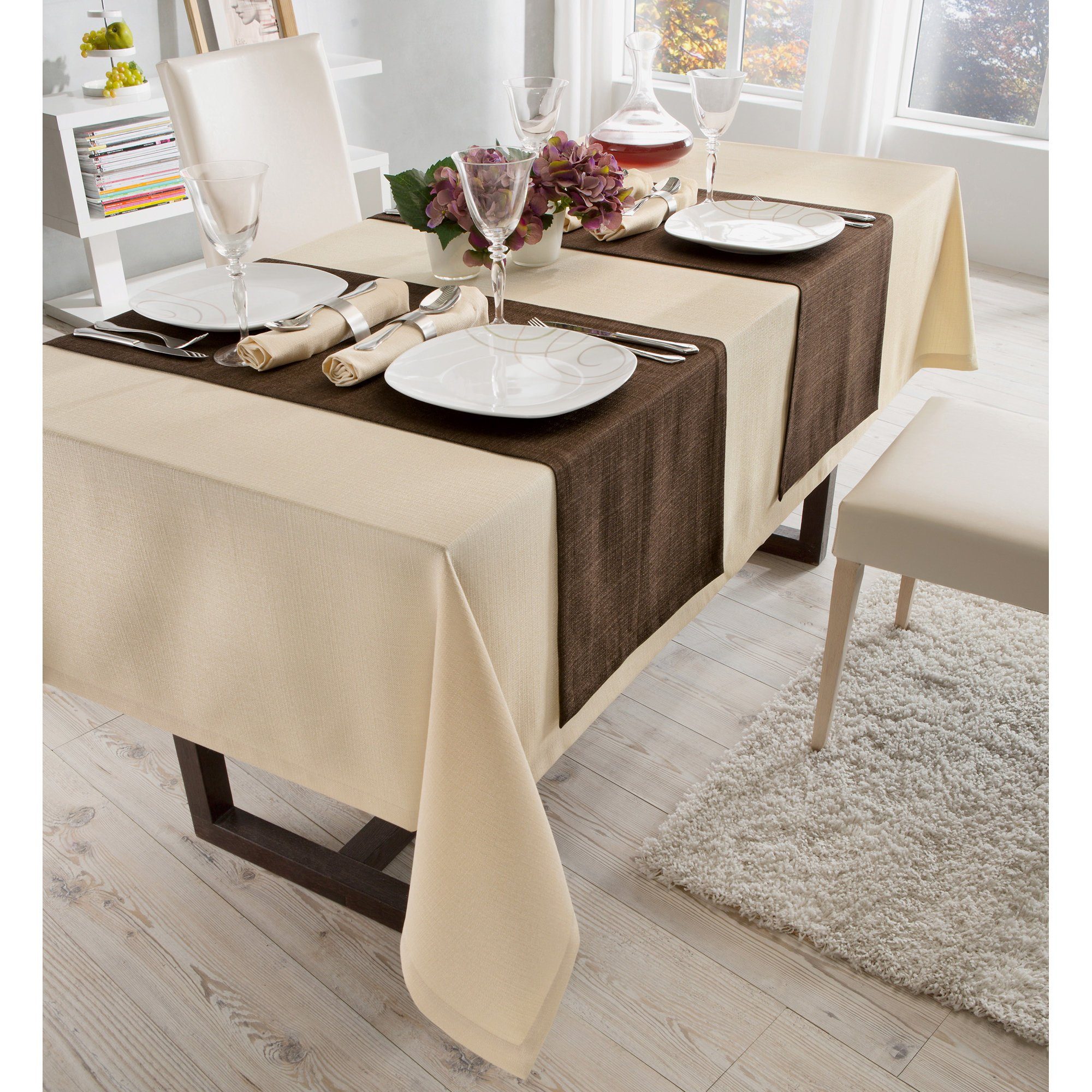 Erwin Müller Platzset Tischset "Krefeld" 2er-Pack, fleckabweisend Uni