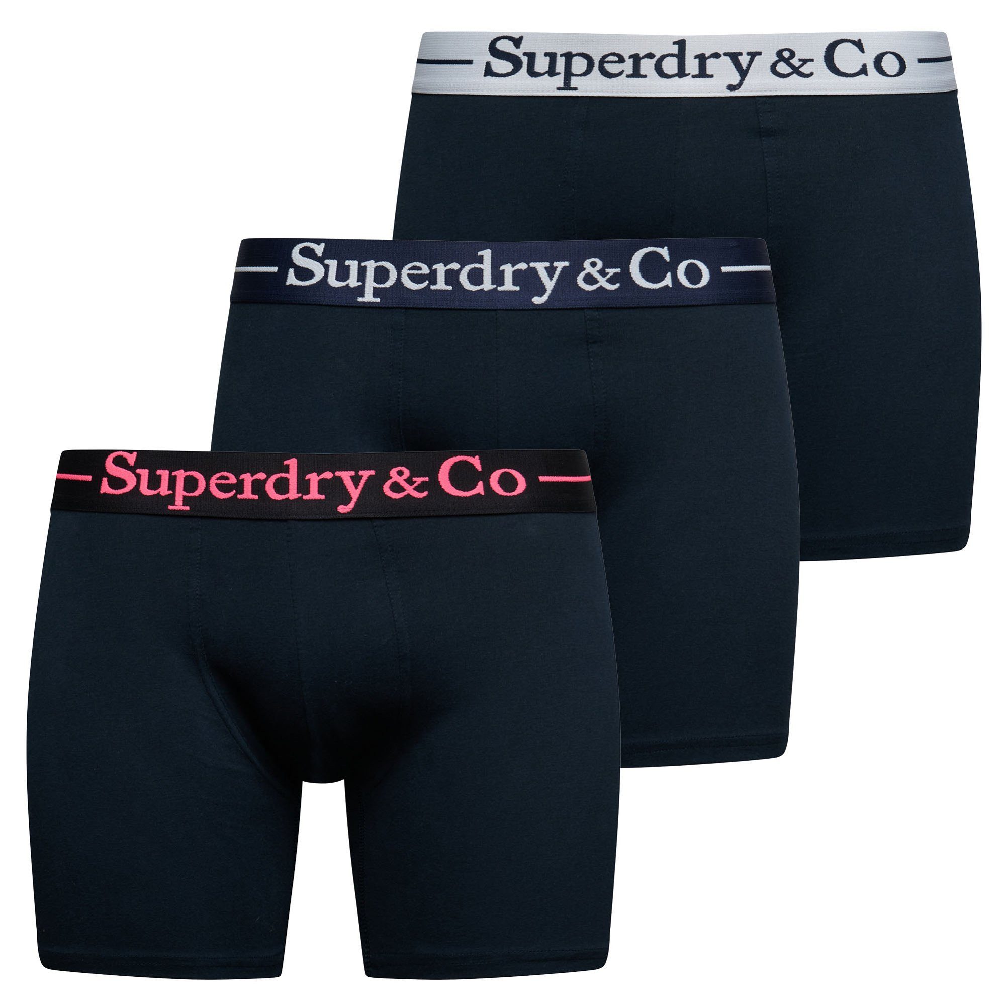 Superdry Boxer Herren Boxershort 3er Pack Baumwolle (Packung, 3er Pack)