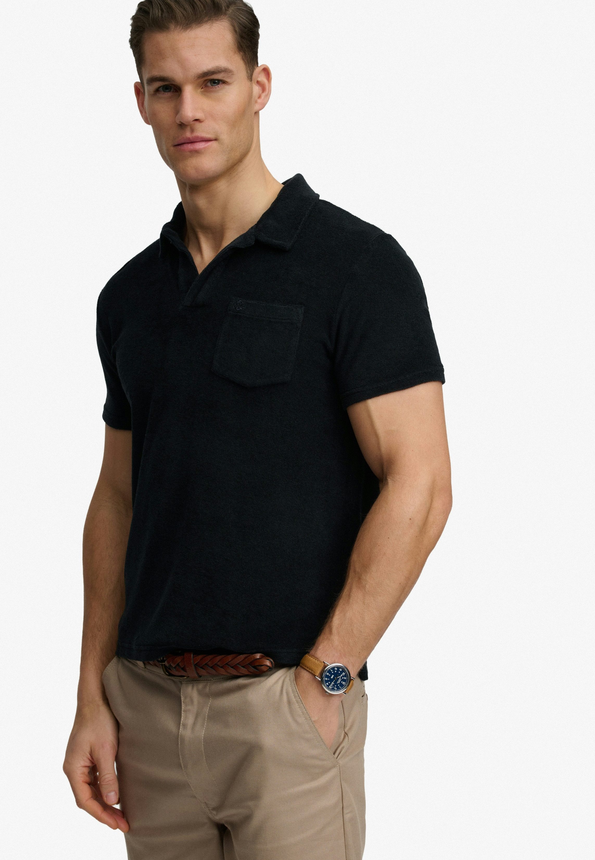 Superdry Poloshirt TOWELLING POLO Baumwolle, relaxed fit – Bild 4 von 5