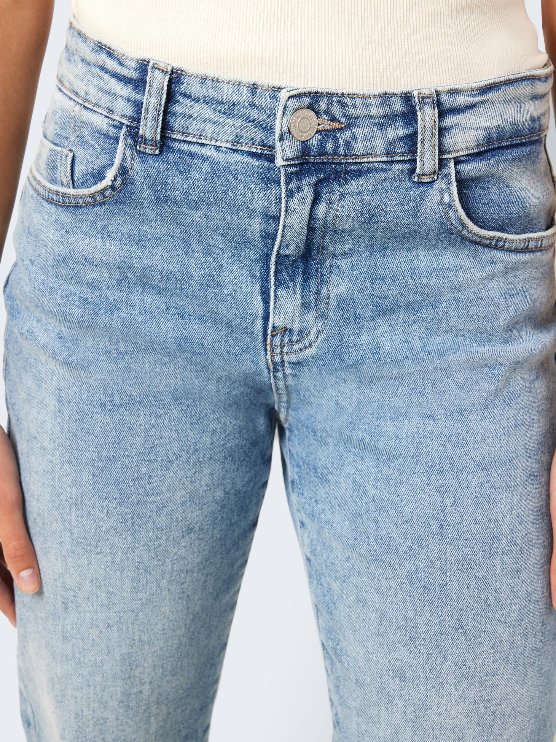 Noisy may Straight-Jeans NMYOLANDA NW WIDE JEANS AZ236LB NOOS extra lang