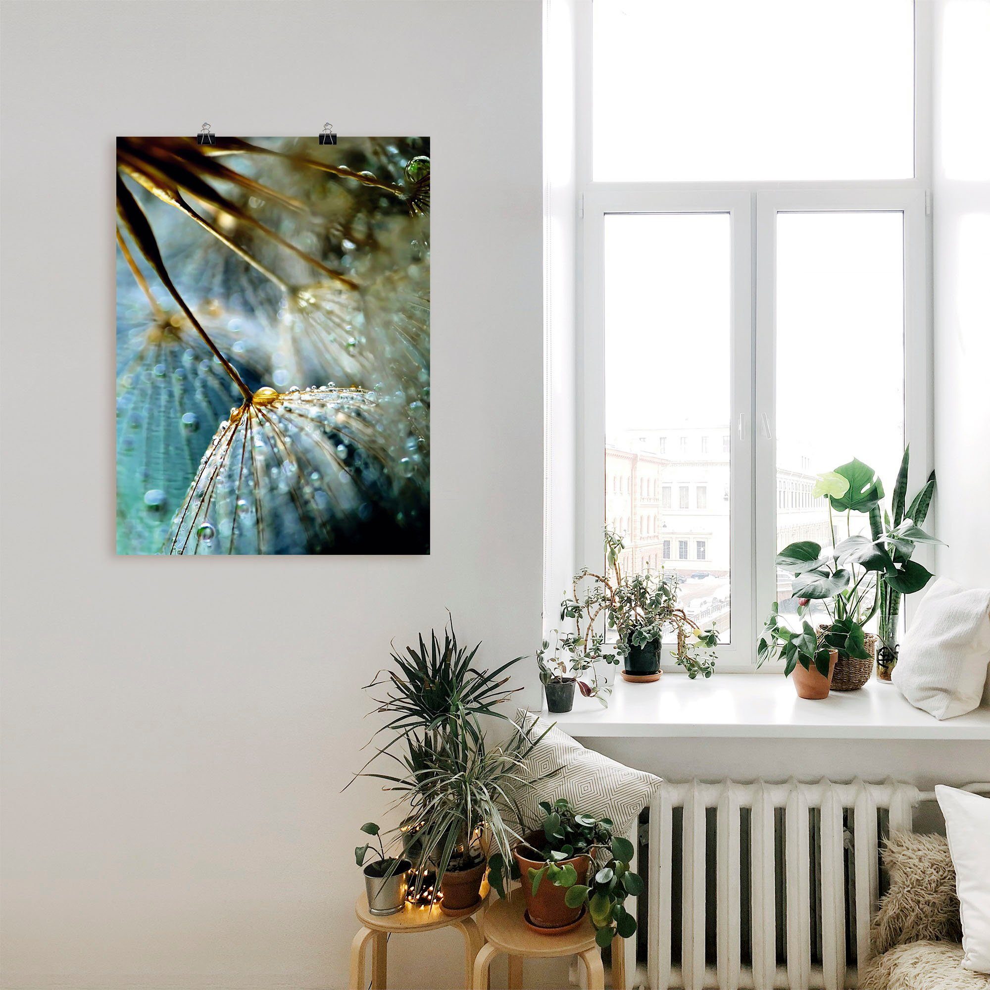 Artland Poster Pusteblume Mystische Schönheit, Blumen (1 St), ohne Rahmen
