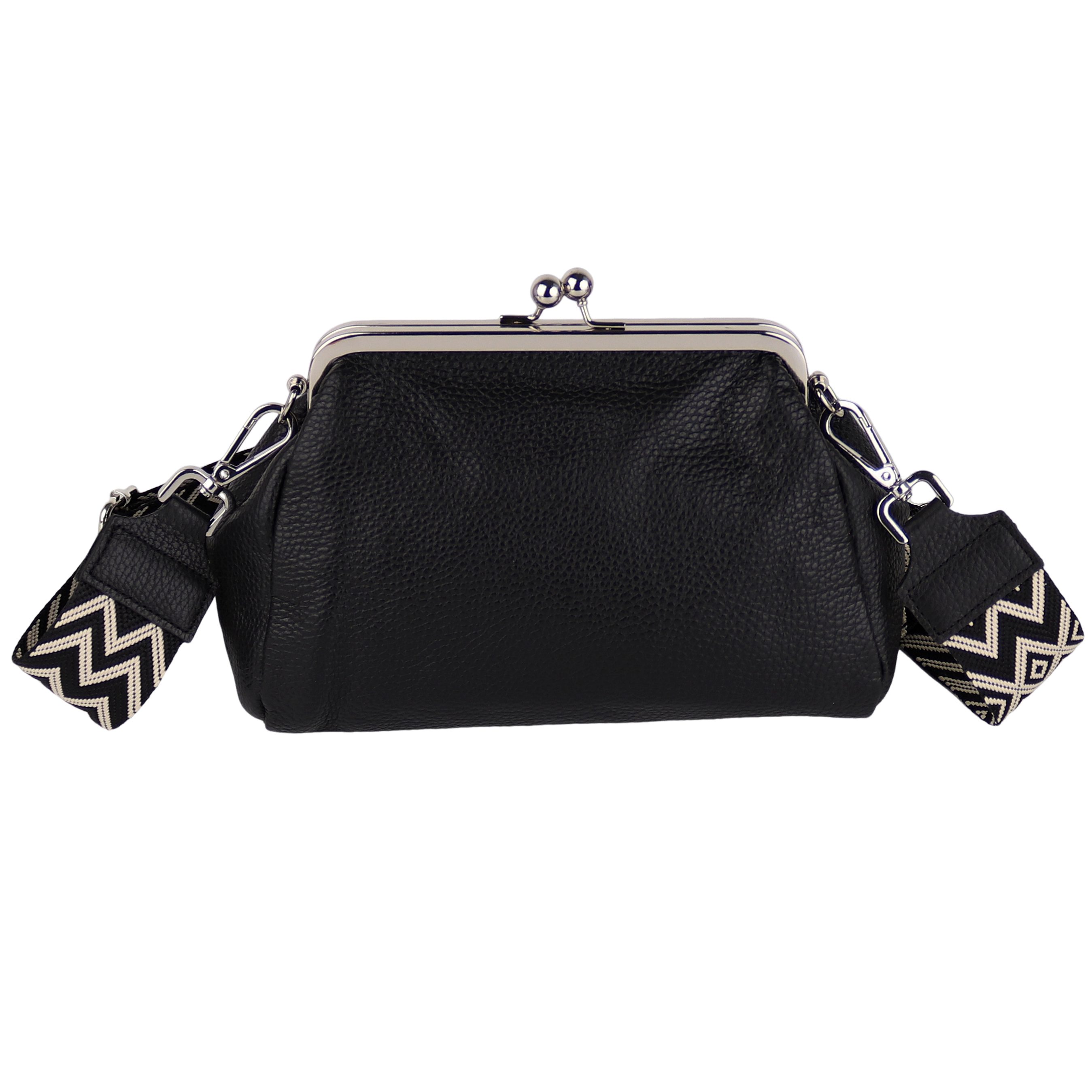 Umhängetasche Damen Crossbody Bag, Echtleder Made In Italy