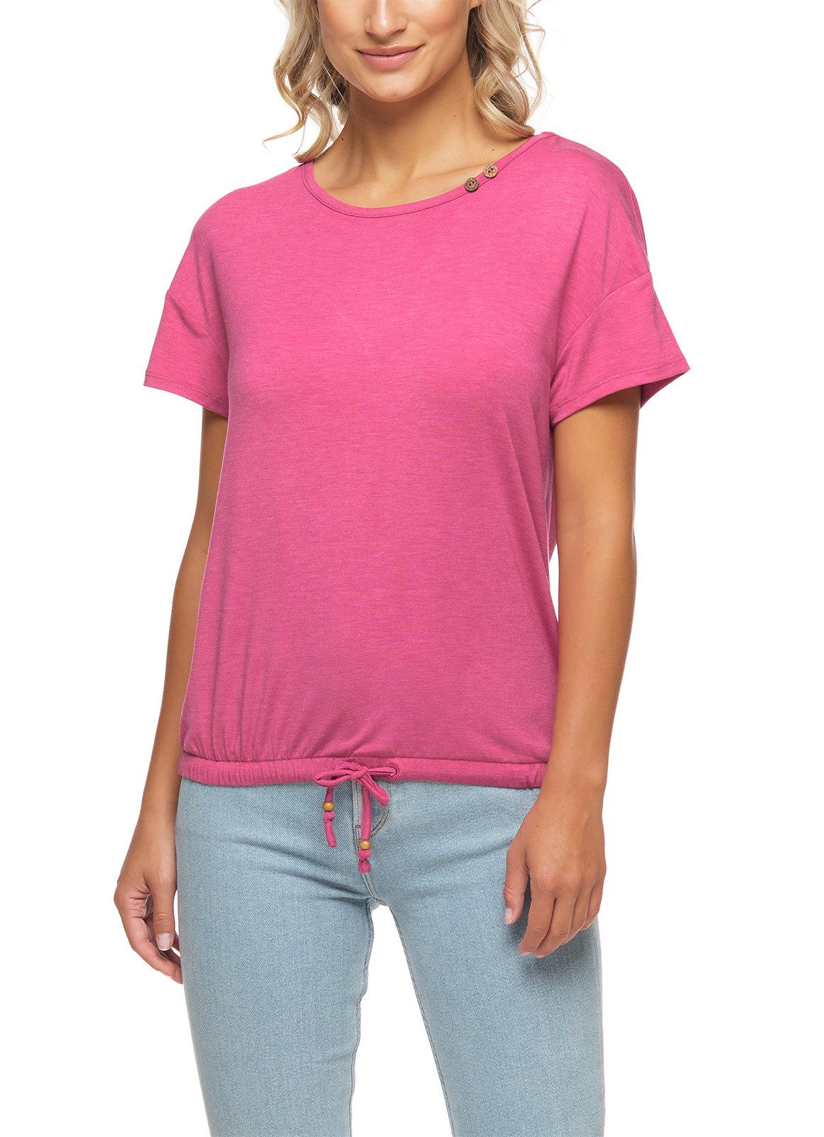 Ragwear Shirttop Damen Nicka Top Magenta