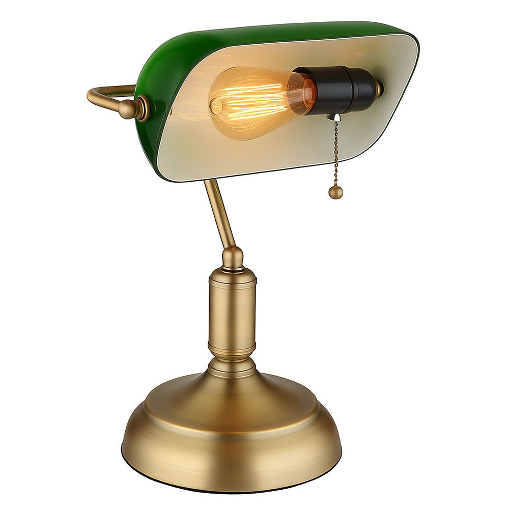 GLOBO LIGHTING Schreibtischlampe, Leuchtmittel nicht inklusive, Bankerleuch günstig online kaufen