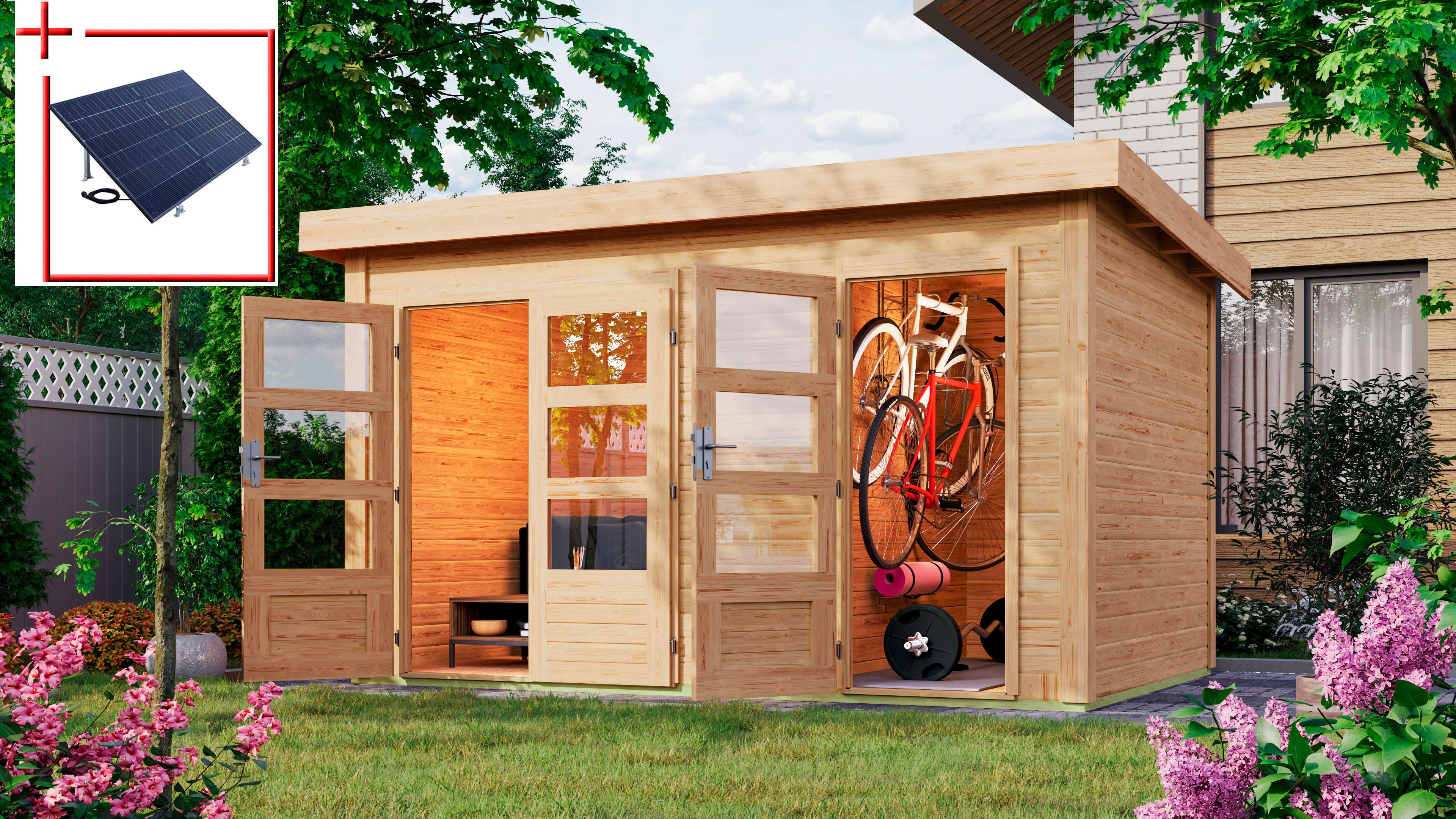 Karibu Gartenhaus Schönbuch 1, BxT: 398x273 cm