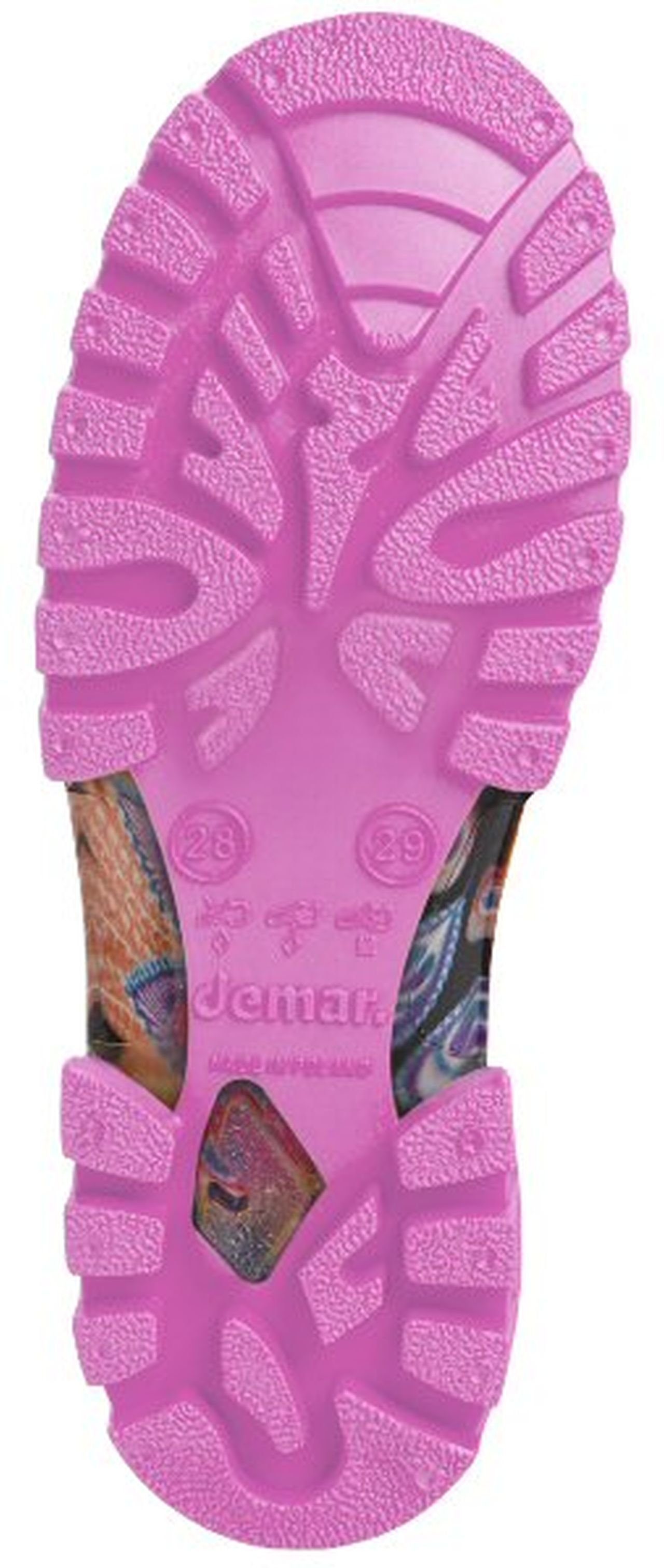 Demar Unisex Kinder Gummistiefel Regenstiefel gefüttert (Pfauenfeder) Gummistiefel wasserdicht