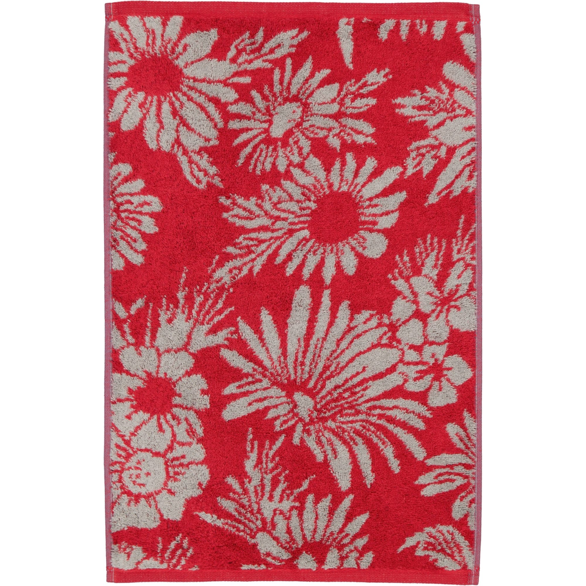 Cawö Handtücher Two-Tone Edition Floral 638, 100% Baumwolle (1-St)