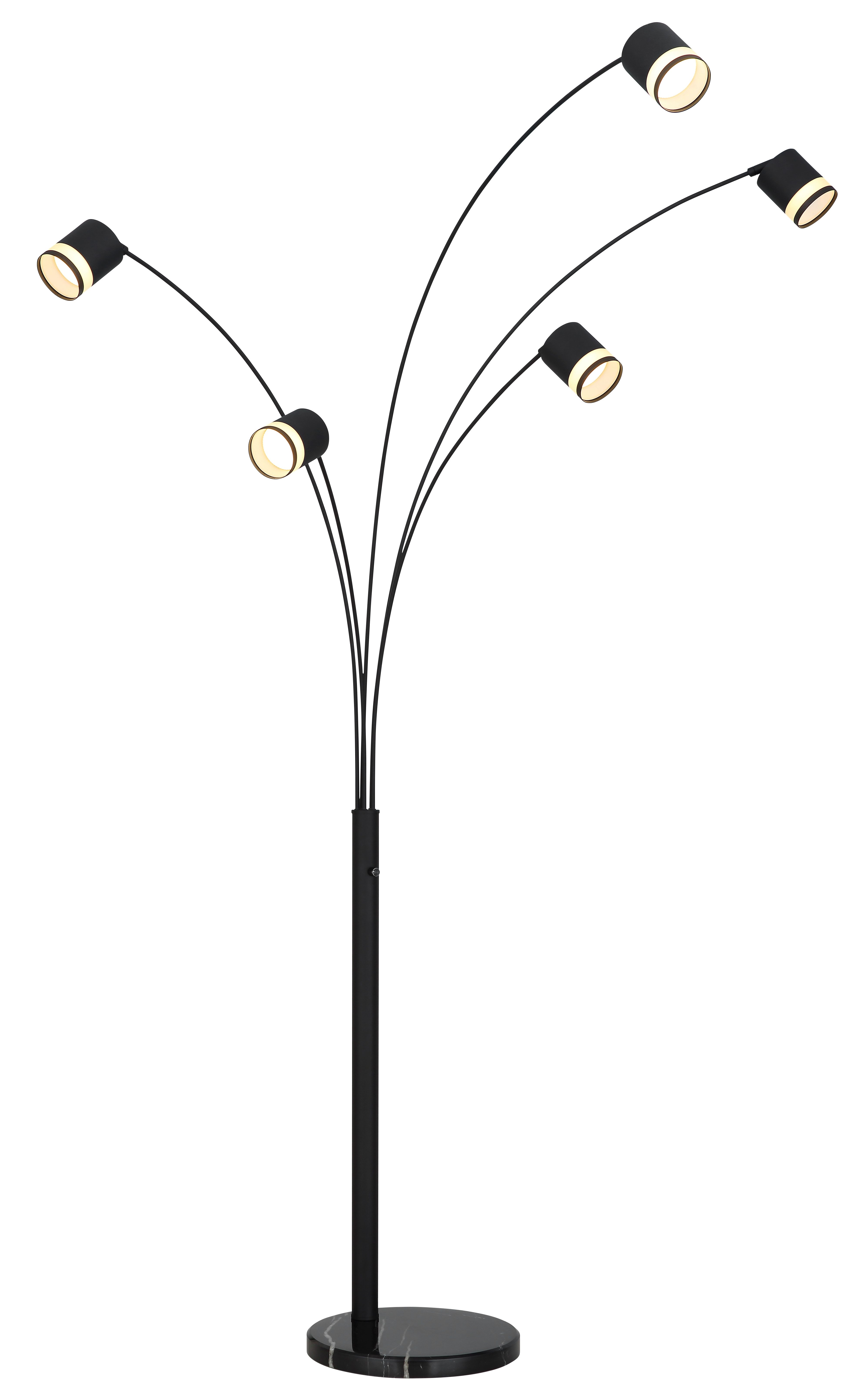 GLOBO LIGHTING Stehlampe LUCERO, Leuchtmittel wechselbar, Warmweiß, Stehleuchte/Wohnzimmer/Schlafzimmer/Flur
