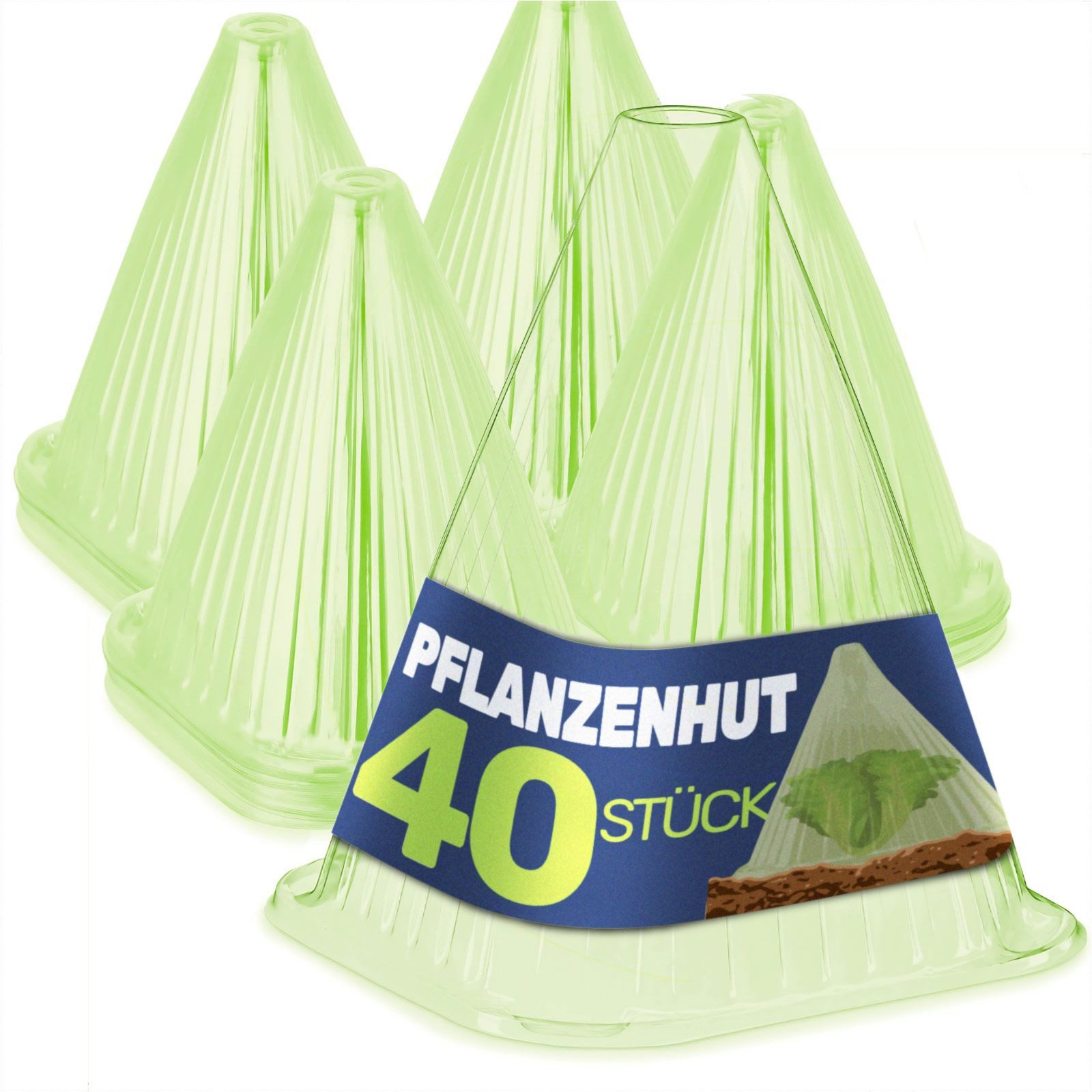 Schneckenkante Pflanzenhut Pflanzenschutz Pflanzen Pflanzhilfe Gartenglocken Set