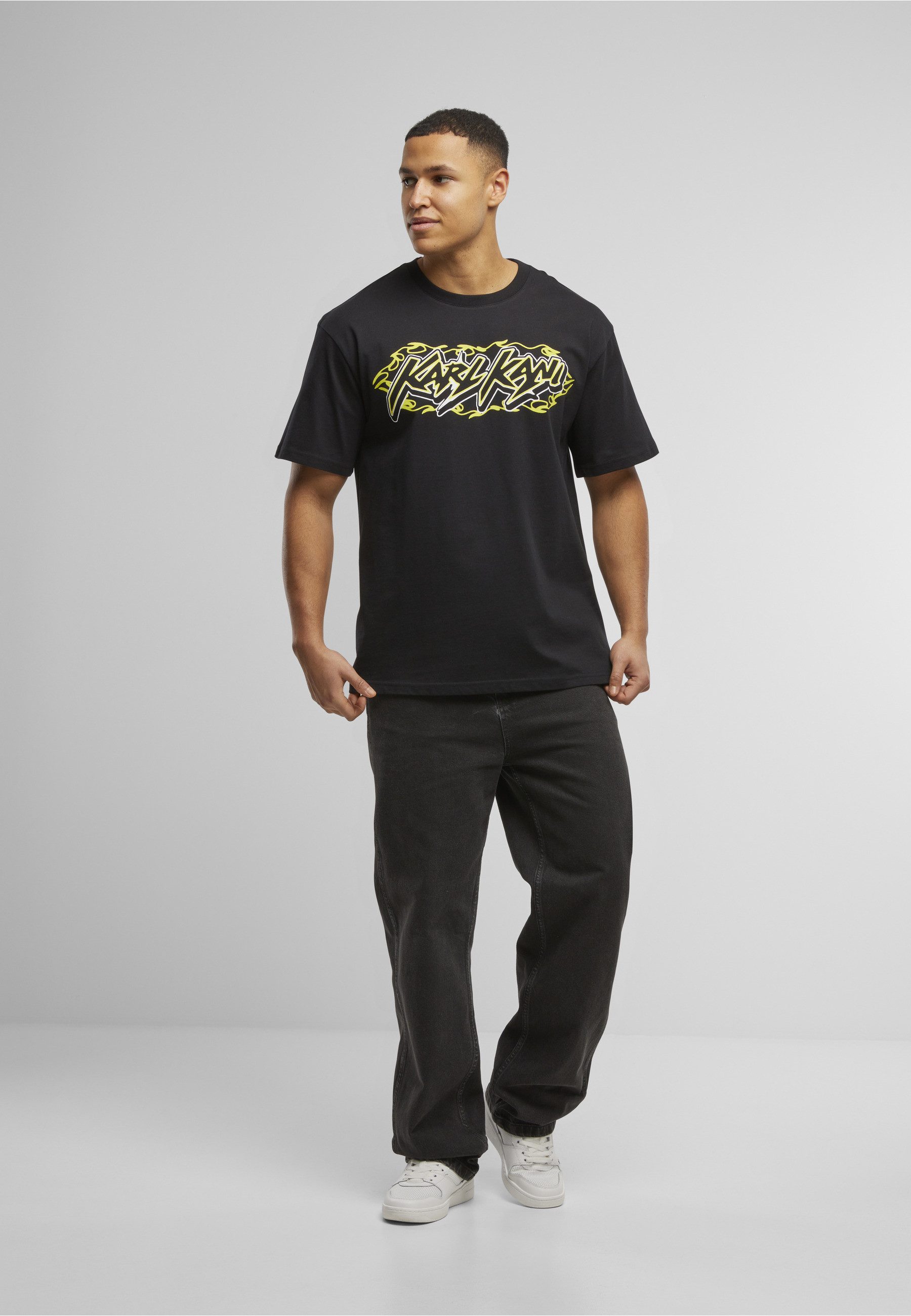 Karl Kani T-Shirt Karl Kani Woven Signature Kani Heat Tee (1-tlg)