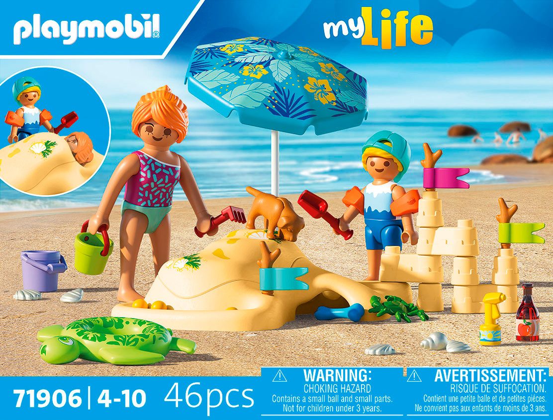 Playmobil® Familienspaß am Strand (71906), My Life Konstruktions-Spielset, (46 St), Made in Europe – Bild 4 von 5
