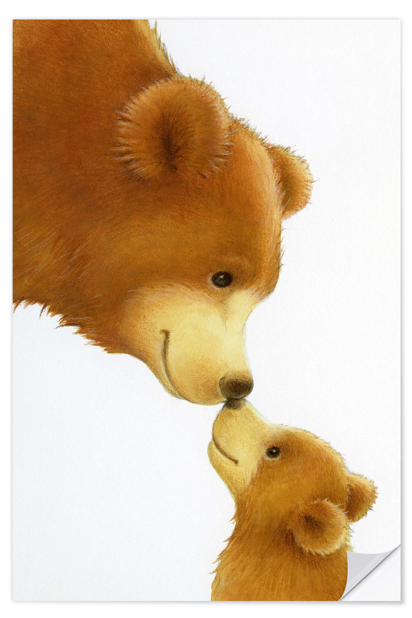 Posterlounge Wandfolie Lisa Alderson, Großer Bär, Kleiner Bär, Babyzimmer Illustration