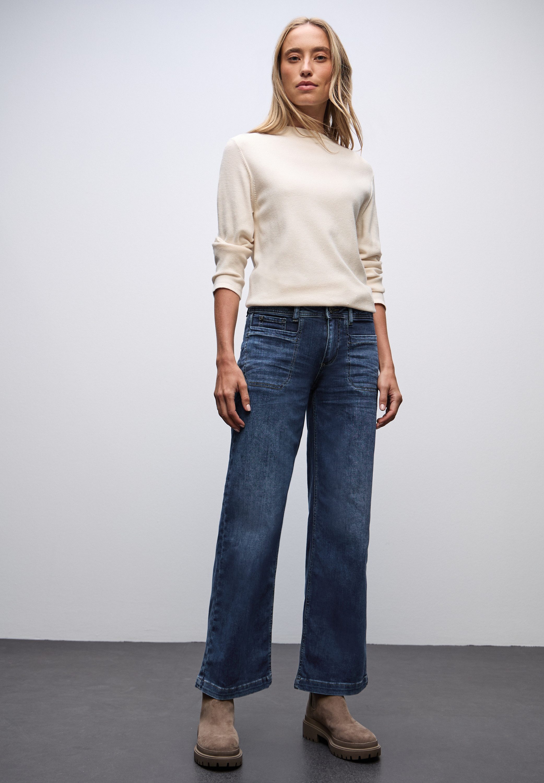 STREET ONE Weite Jeans im Five-Pocket Style