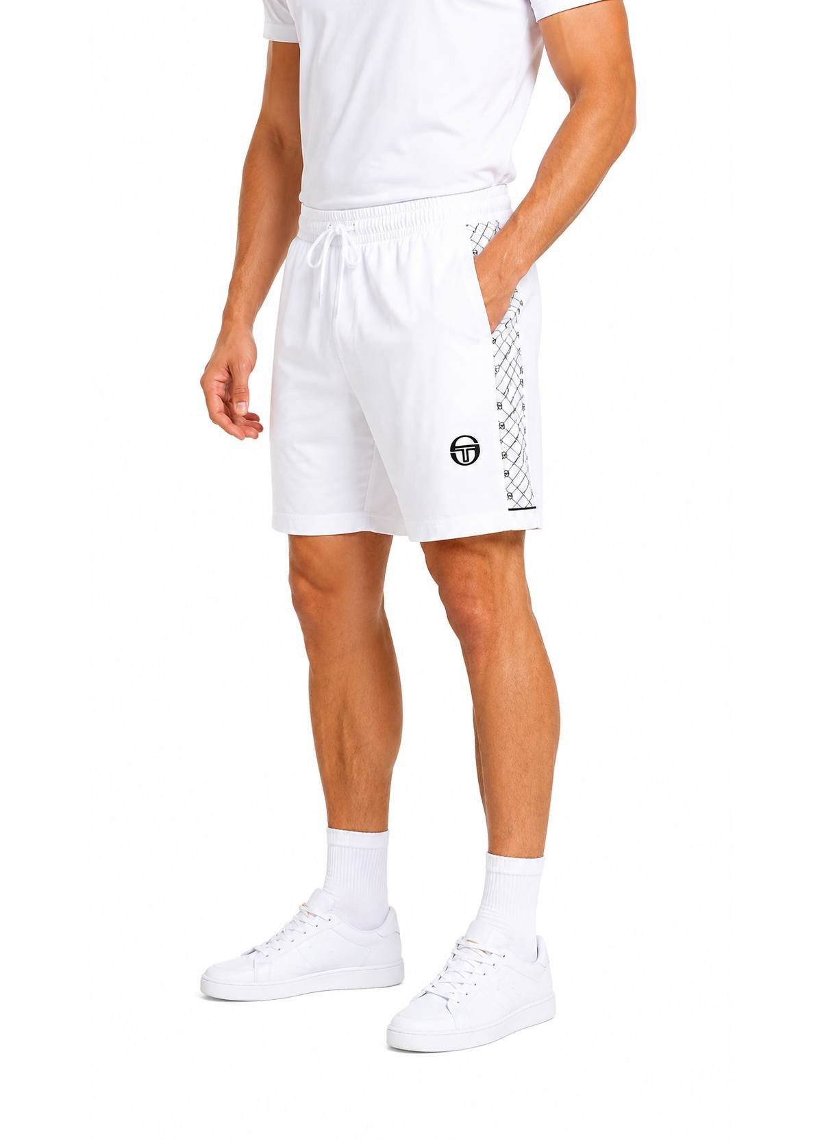 Sergio Tacchini Shorts Short Sergio Tacchini Diamante (1-tlg) Seitentapes