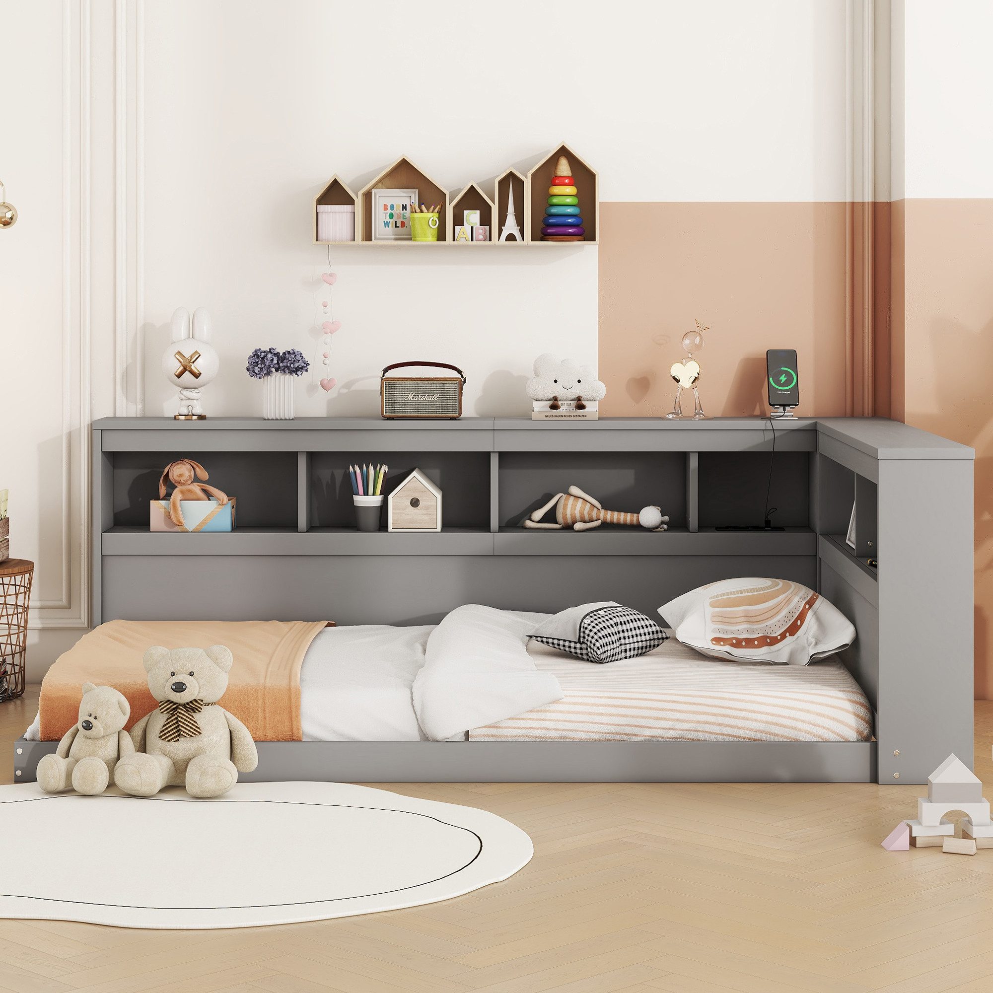 OKWISH Kinderbett Schlafsofa Gästebett Daybett Tagesbett günstig online kaufen