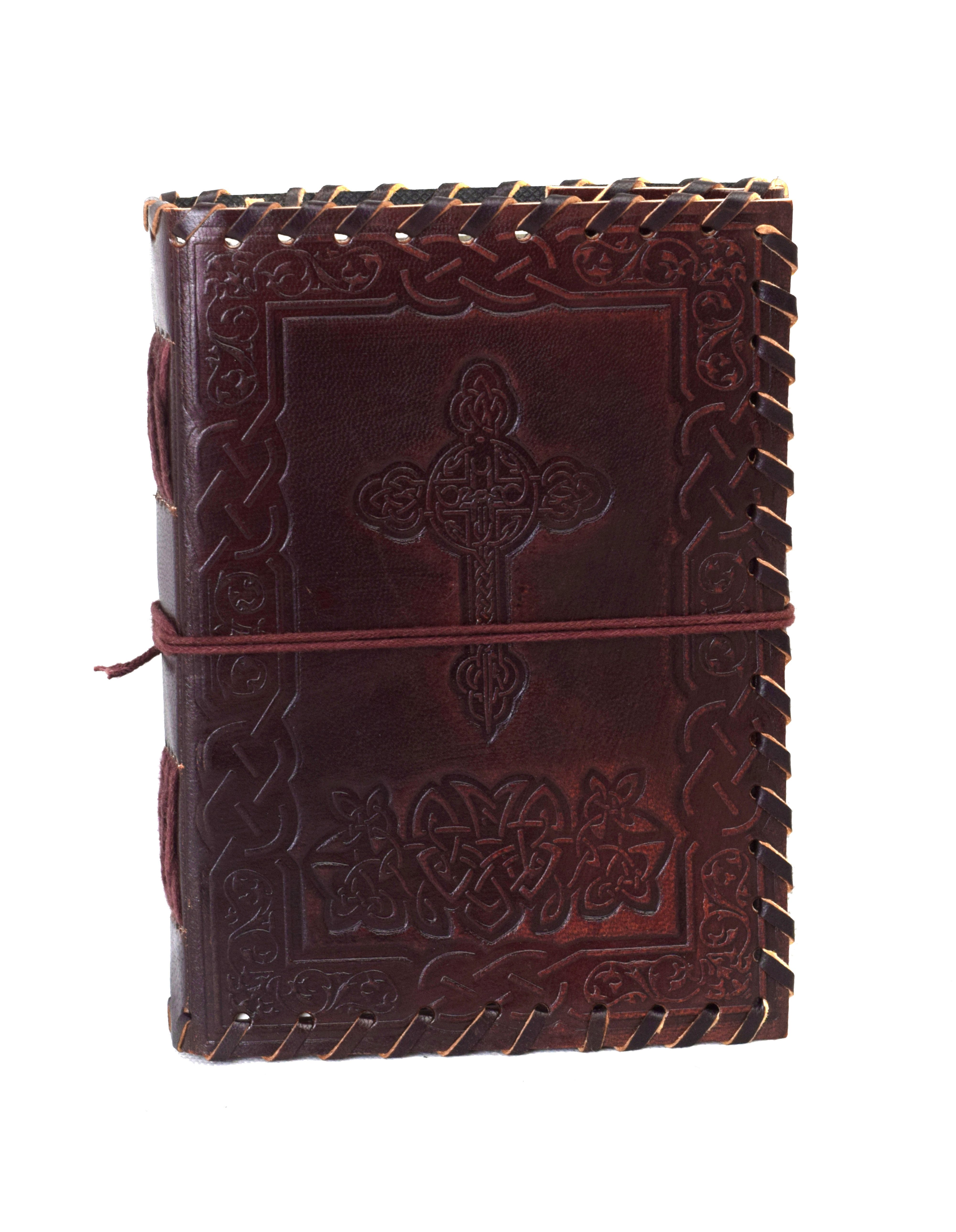 ROOGU Notizbuch ROOGU Echtleder Journal Notiz- Skizzen- Lederbuch Handmade Indien