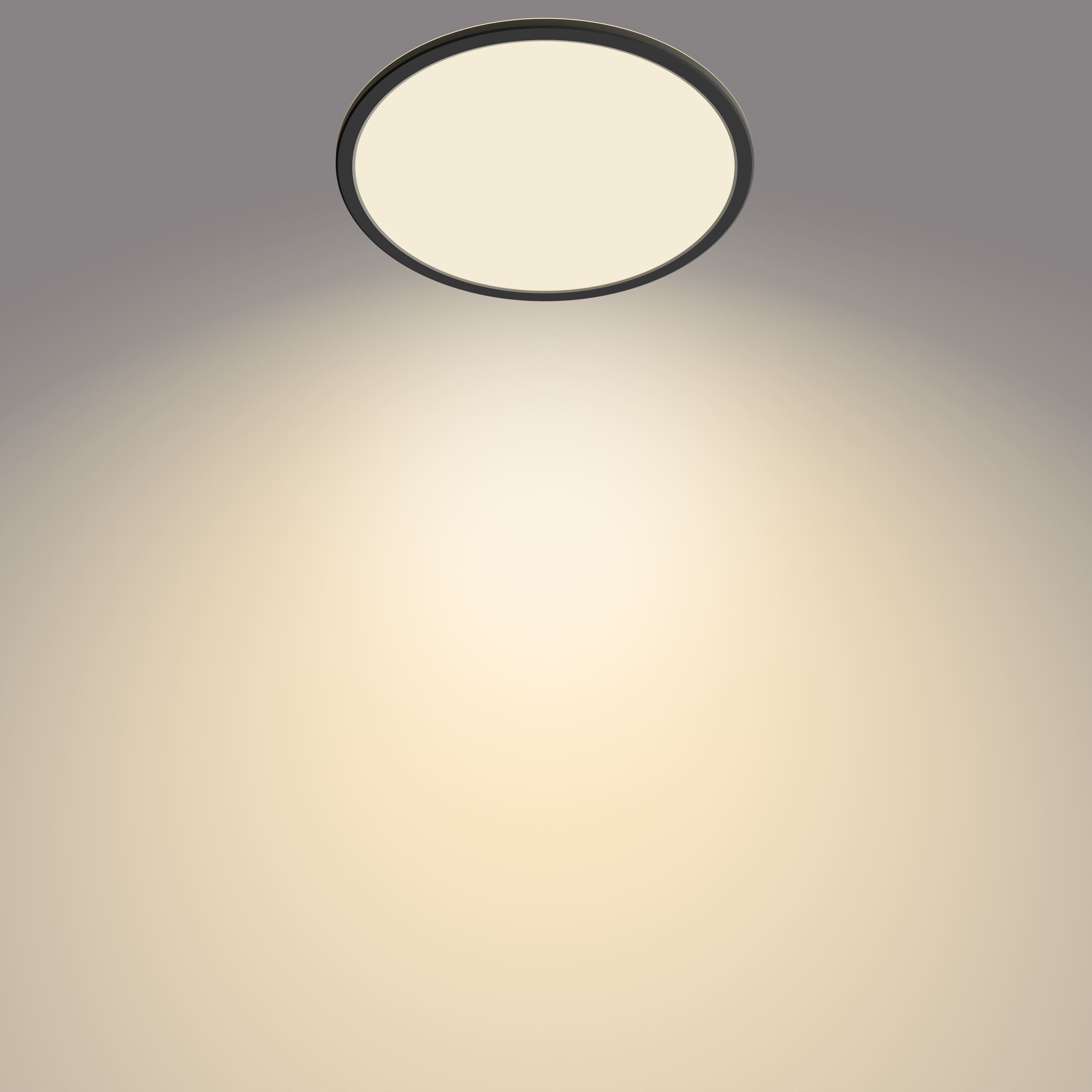 Philips LED Deckenleuchte Superslim 3-in-1 LED Leuchte CL550, IP44, 2700K, Dimmfunktion, Memoryfunktion, dimmbar über Fernbedienung, mehrere Helligkeitsstufen, LED fest integriert, Warmweiß, SceneSwitch, warmweiß, LED, dimmbar mit Lichtschalter