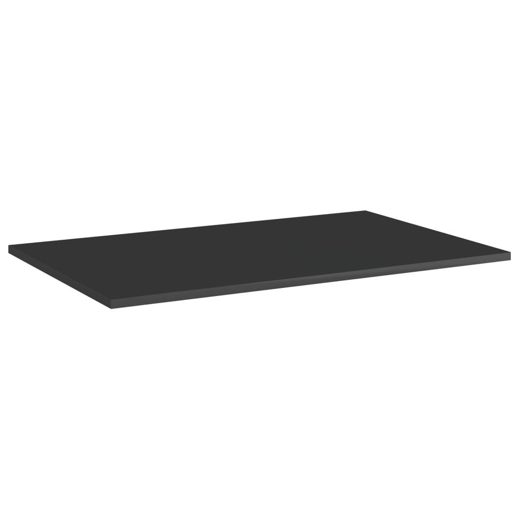 Bücherregal-Bretter Hochglanz-Schwarz Regal 8 vidaXL Stk cm 80x50x1,5