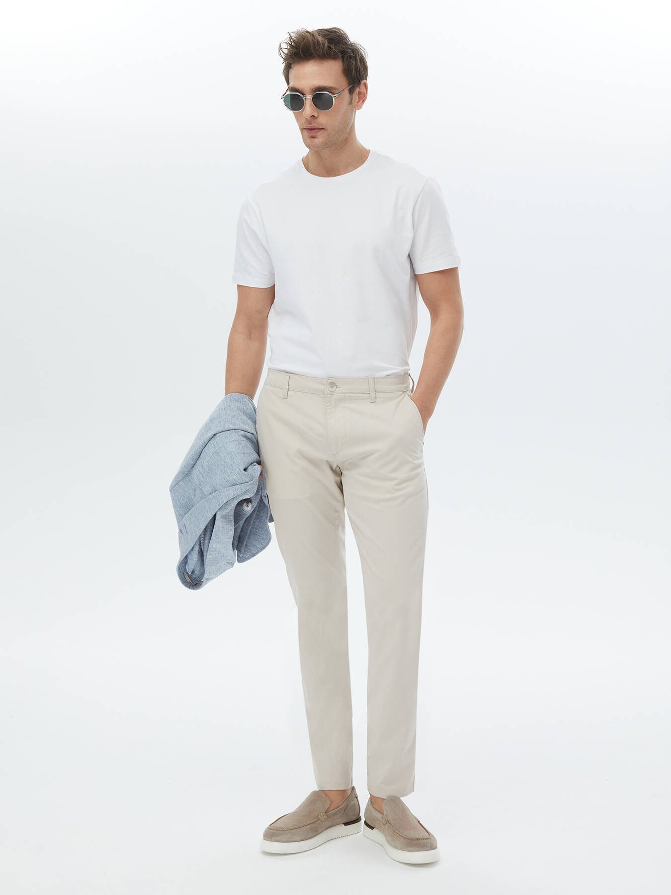 KİP Chinohose Gewebte Slim-Fit-Freizeithose