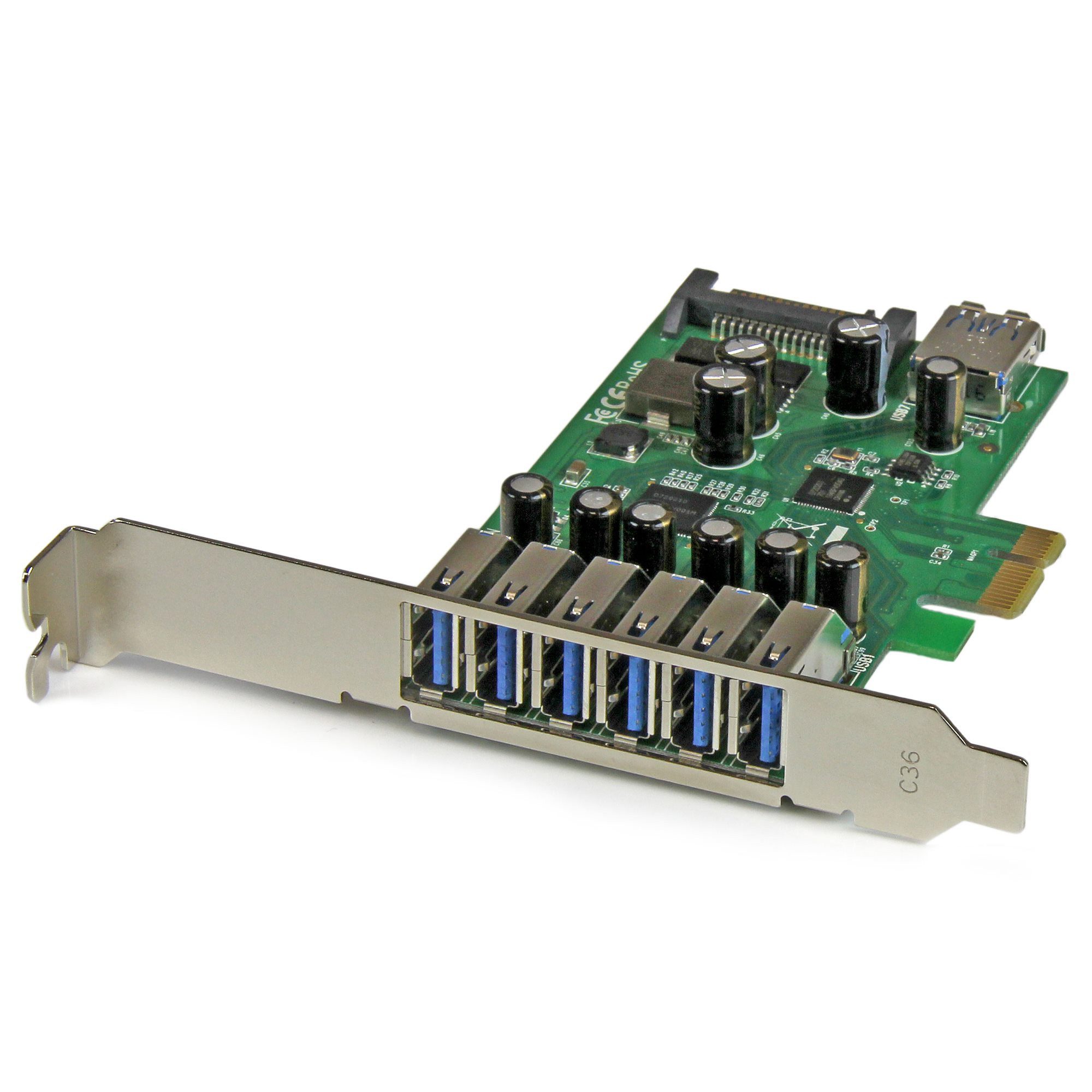 Startech.com STARTECH.COM 7 Port PCI Express USB 3.0 Karte Netzwerk-Adapter