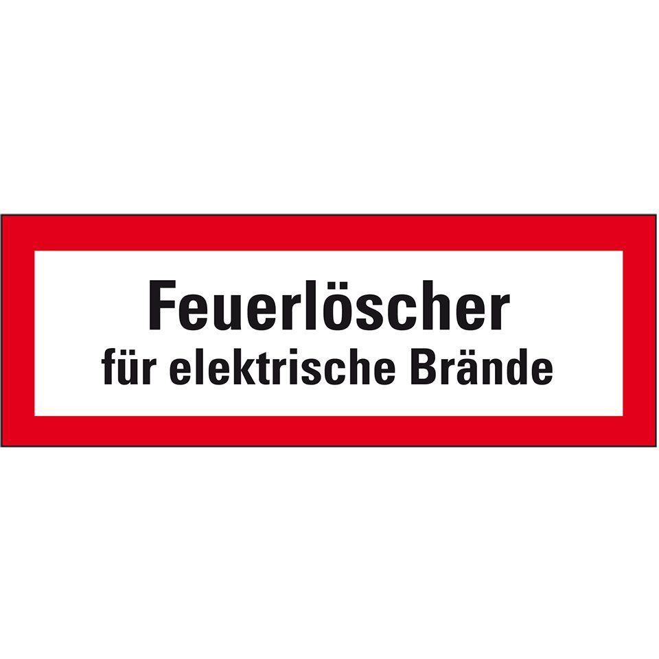 König Werbeanlagen Hinweisschild Feuerwehrschild Feuerlöscher für