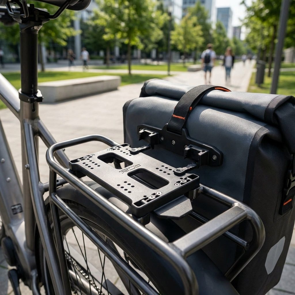 XLC Fahrrad-Gepäckträger XLC Adapterplatte carry more II für XLC Systemgepäckträger und 5:1