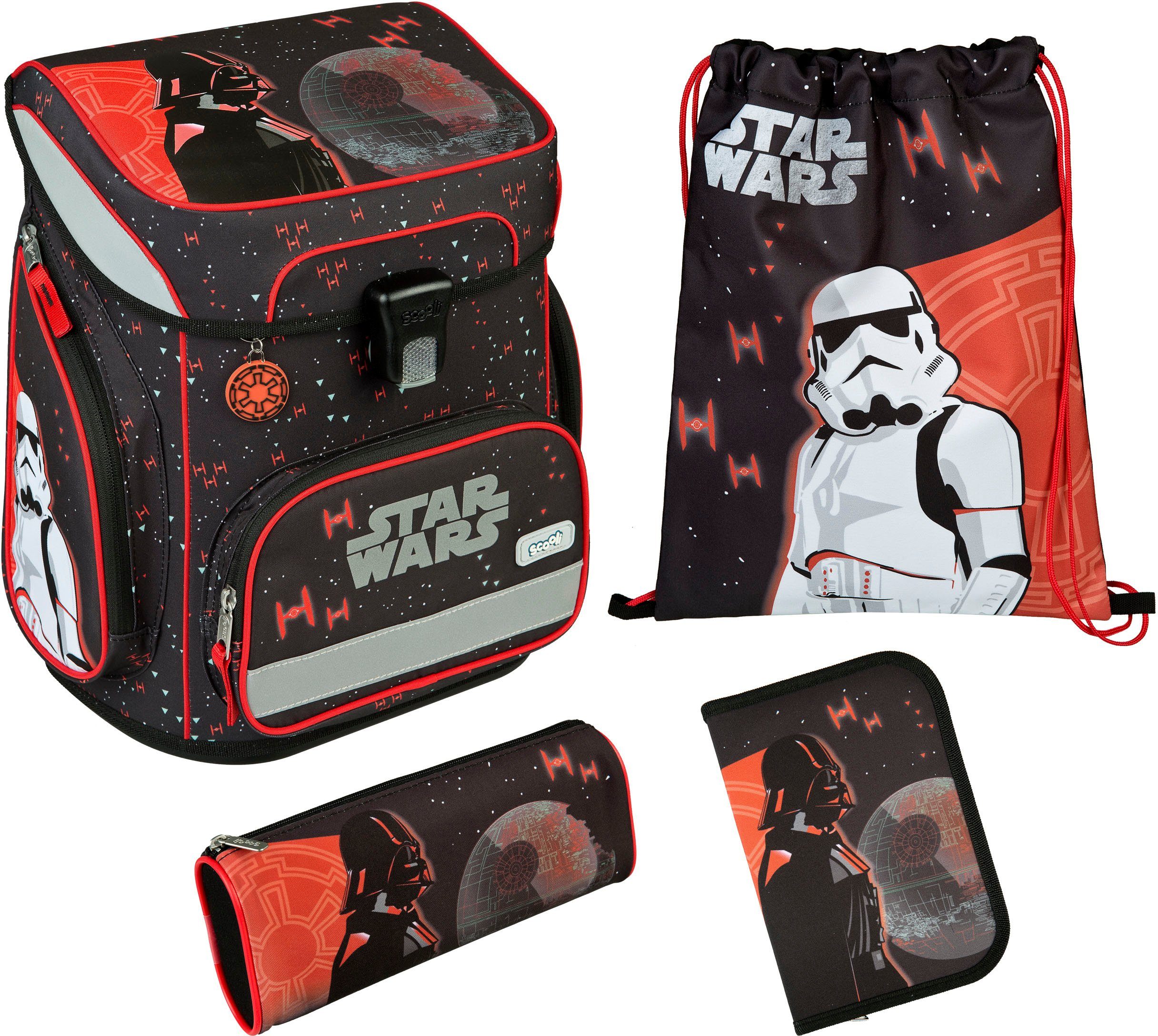 Scooli Schulranzen EasyFit, Star Wars (Set, 5-tlg)