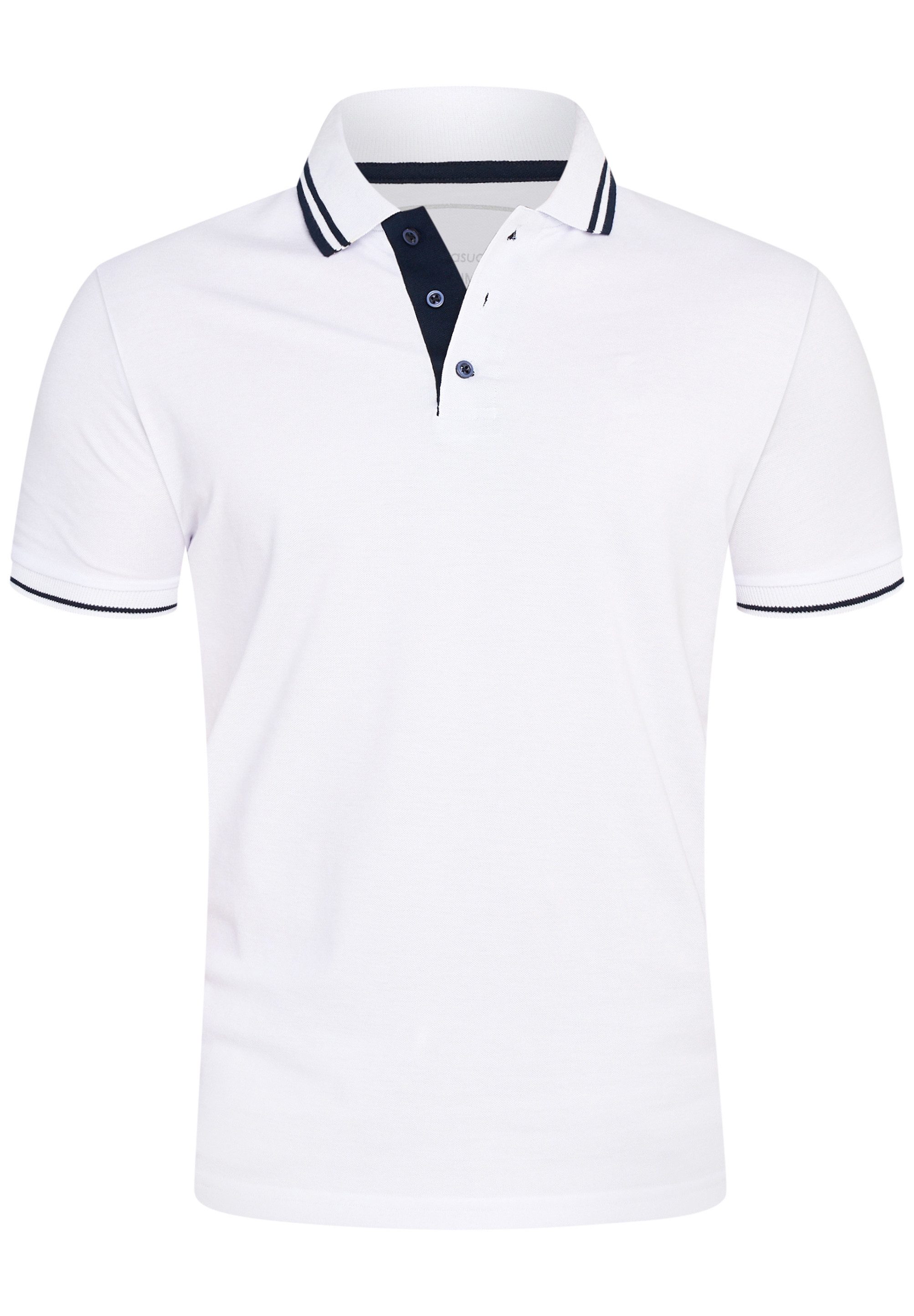 Rello & Reese Poloshirt RRCOLIMA Herren Kurzarm Polo-Hemd T-Shirt in Piqué-Qualität