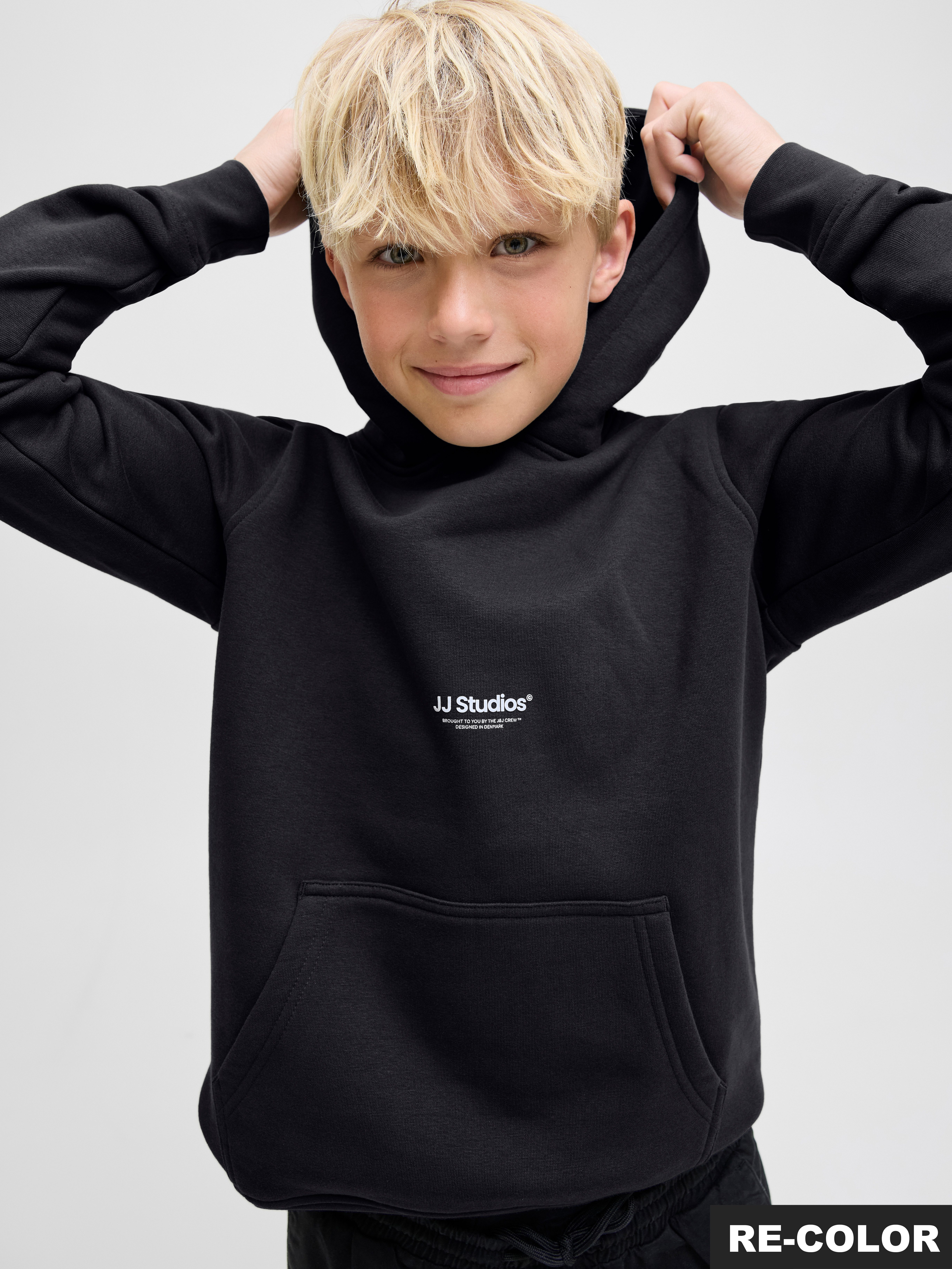 Jack & Jones Junior Kapuzensweatshirt JJESOHO SWEAT HOOD NOOS JNR Baumwollmischung, relaxed fit