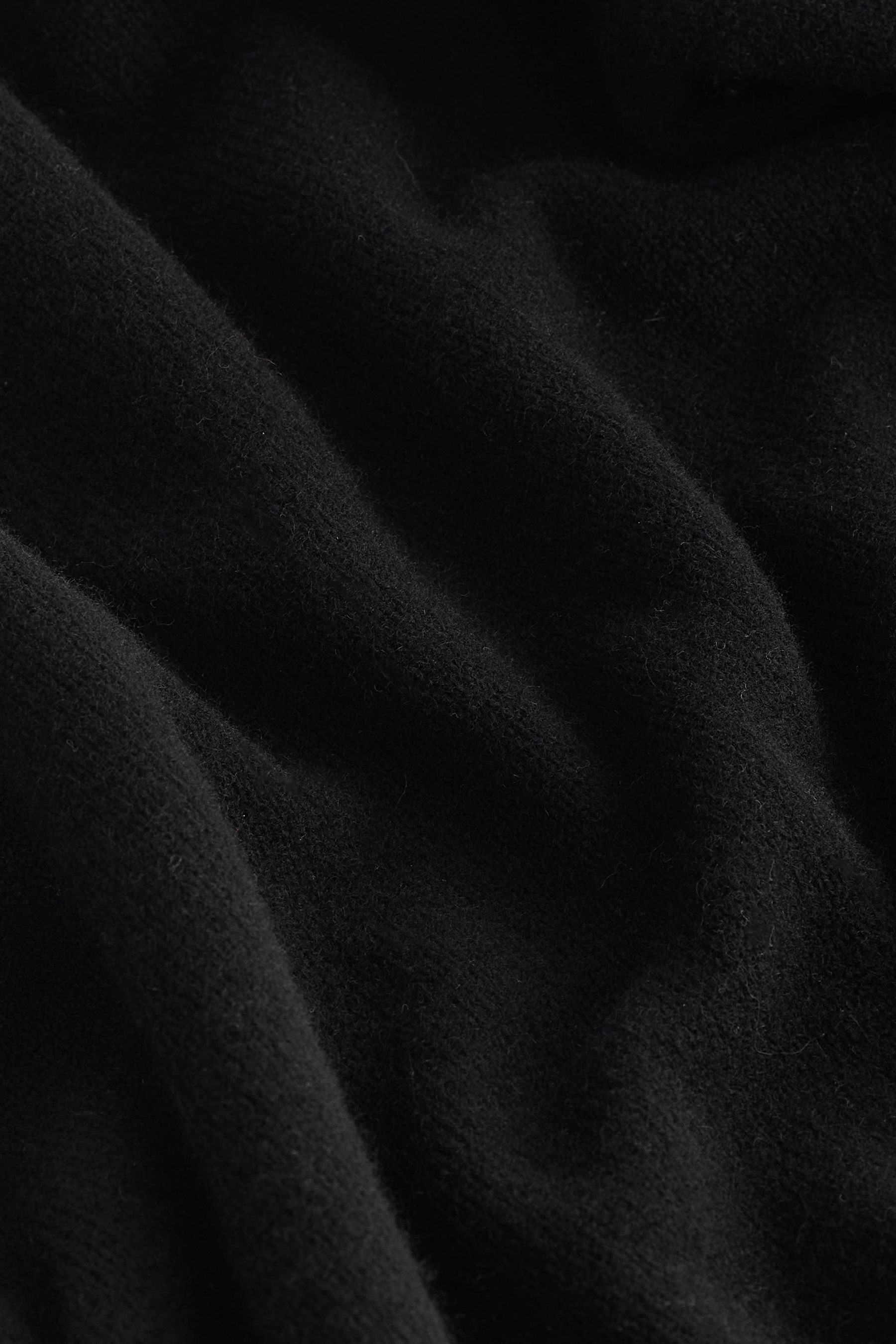 Next Rundhals Rundhalspullover (1-tlg) Lammwolle 100 % Premium-Pullover mit Black