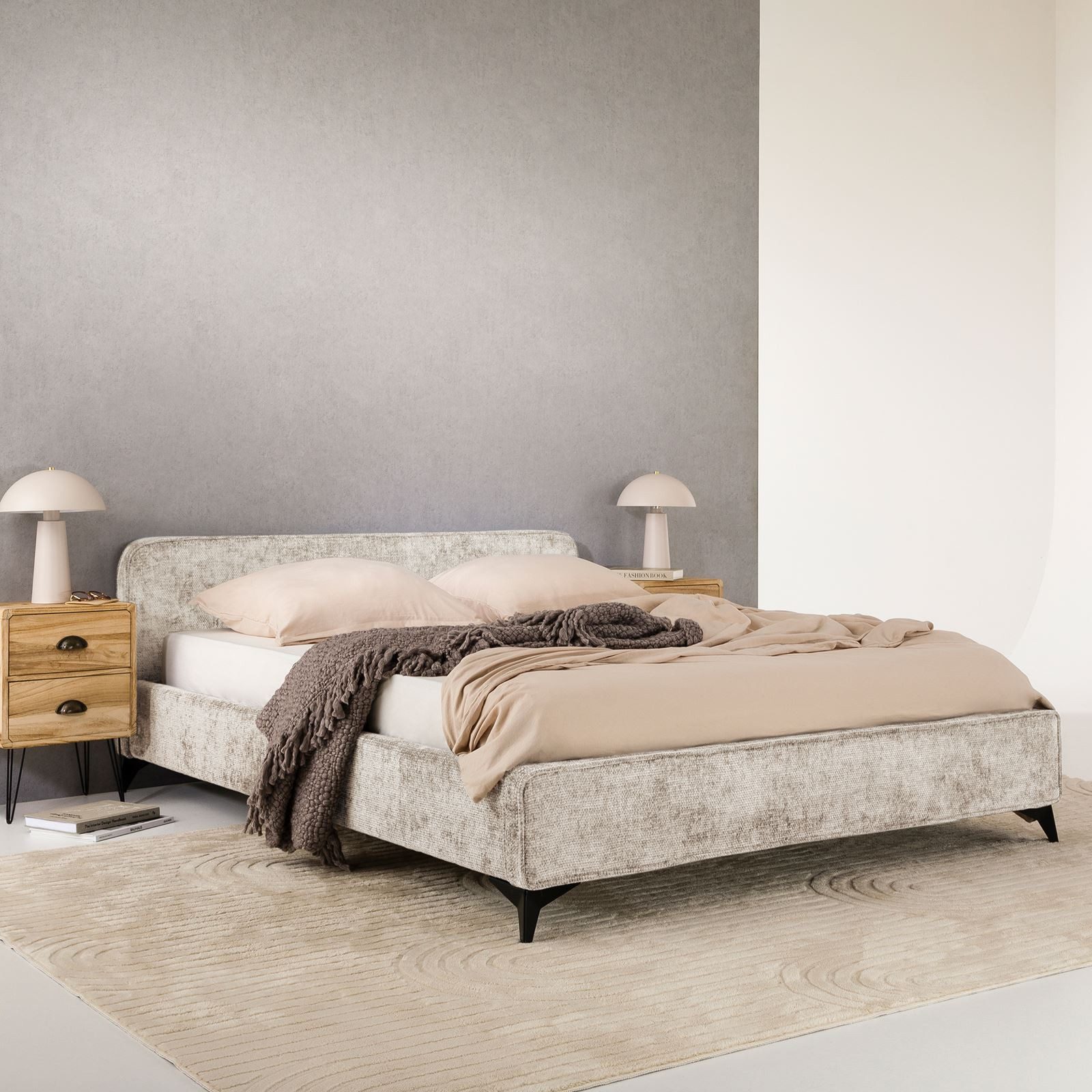 IDIMEX Polsterbett VIRETTA, Bett mit Lattenrost 140x200 cm, Doppelbett mit günstig online kaufen