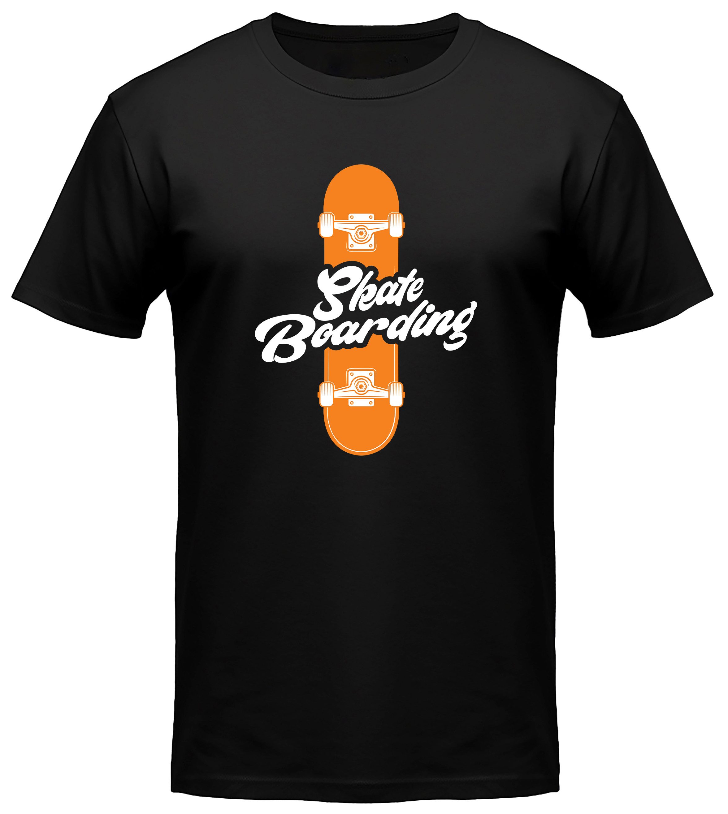 MyDesign24 T-Shirt Skater print Shirt Skateboarding Skater T-Shirt schwarz kurzarm Regular Fit i516