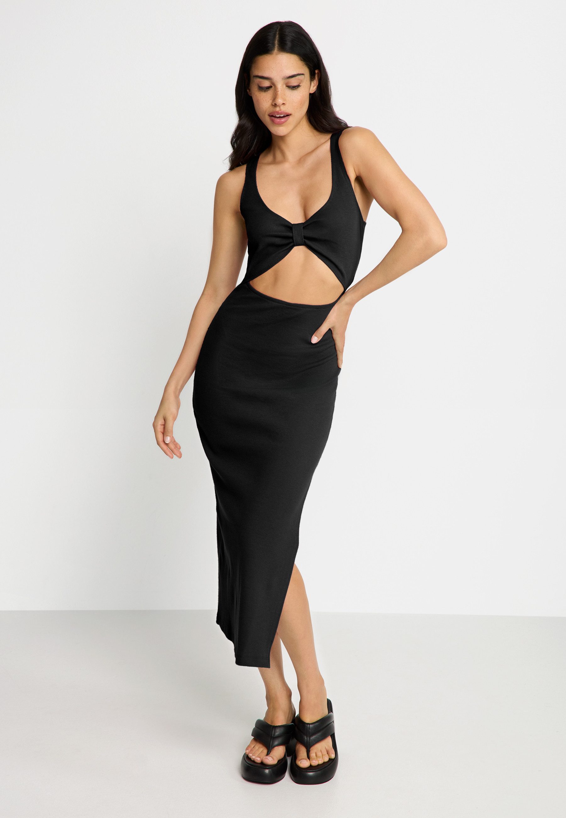 LSCN by LASCANA Midikleid aus weicher Rippware