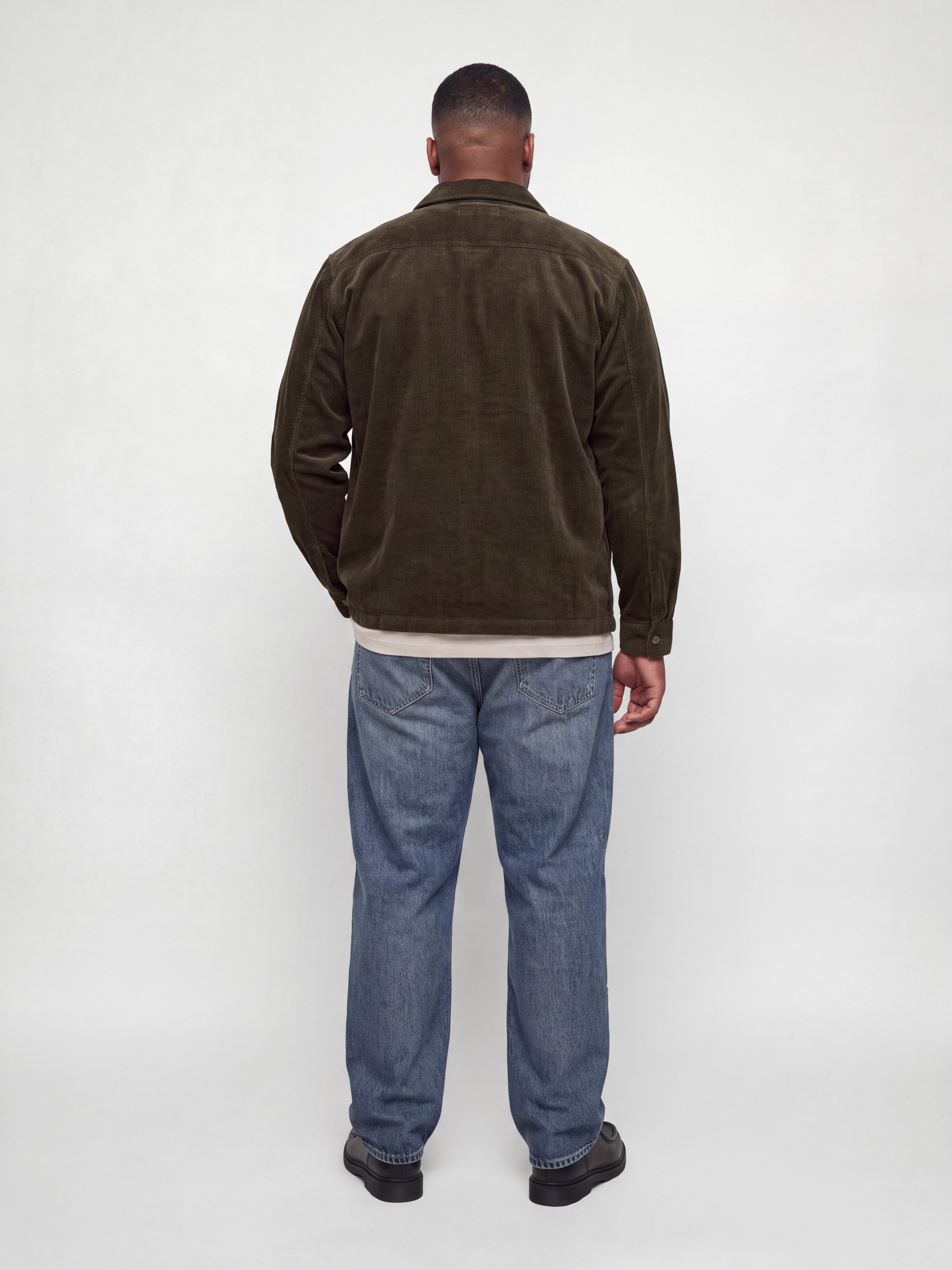 Jack & Jones PlusSize Langarmhemd JJEREGENT CORD OVERSHIRT LS SN PLS Baumwolle, regular fit – Bild 5 von 5