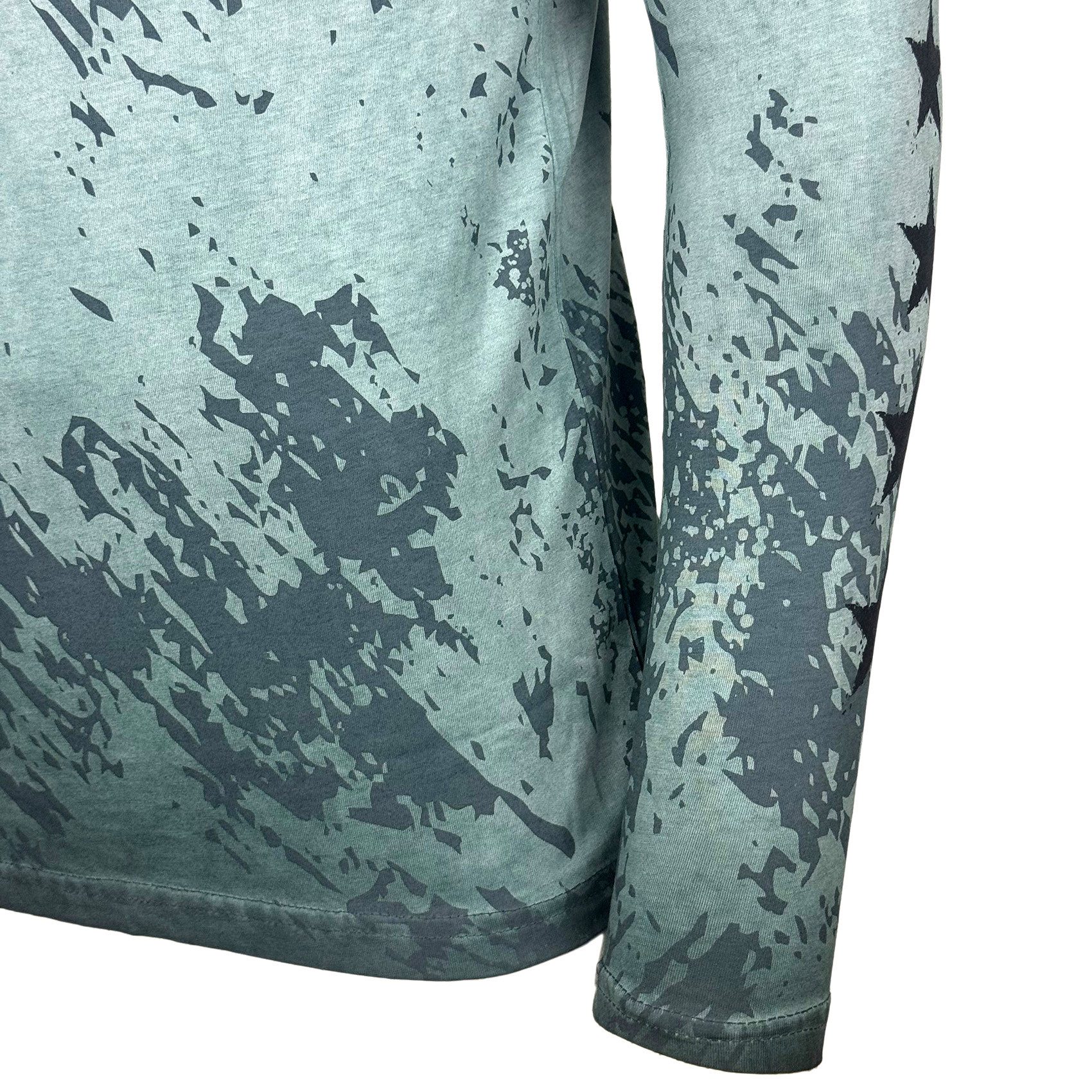 Baxboy Longshirt Langarmshirt mit trendigem All-Over Logo-Print mit Knopfleiste B-702 – Bild 5 von 5
